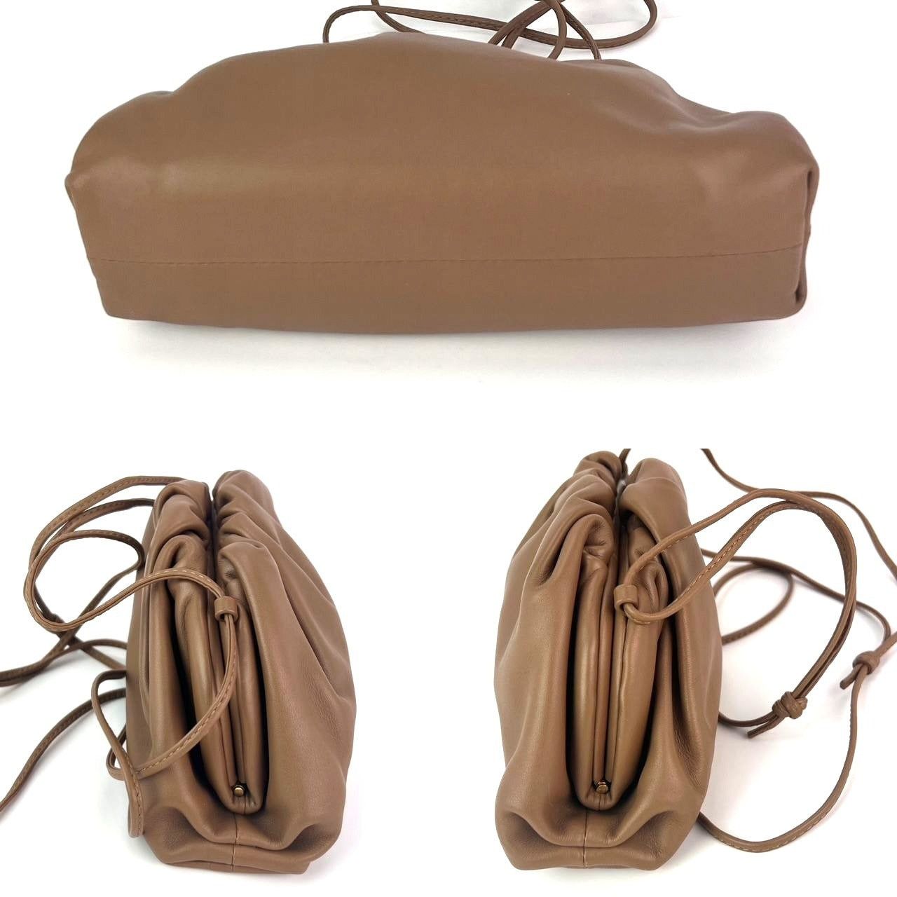 Bottega Veneta Bottega Veneta Mini Pouch Beige Leather Crossbody Clutch Bag Size ONE SIZE - 4 Thumbnail