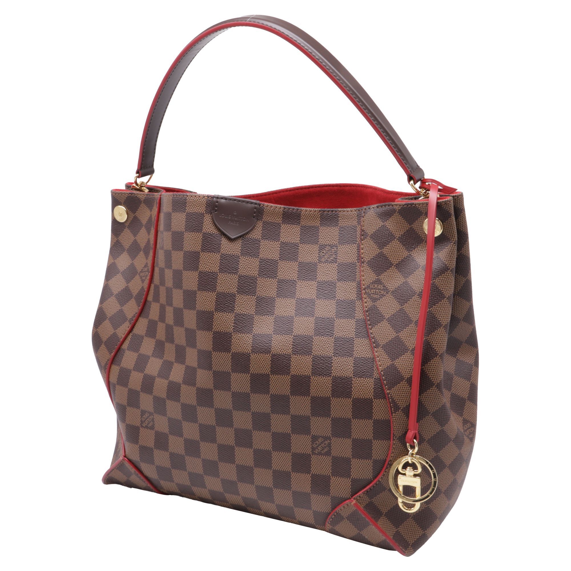 Louis Vuitton Louis Vuitton Caissa Damier Hobo Bag in Brown Coated Canvas Size ONE SIZE - 2 Thumbnail