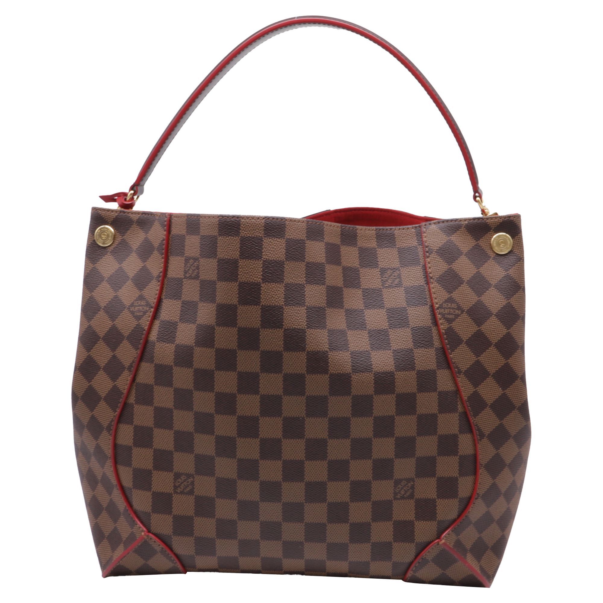 Louis Vuitton Louis Vuitton Caissa Damier Hobo Bag in Brown Coated Canvas Size ONE SIZE - 3 Thumbnail
