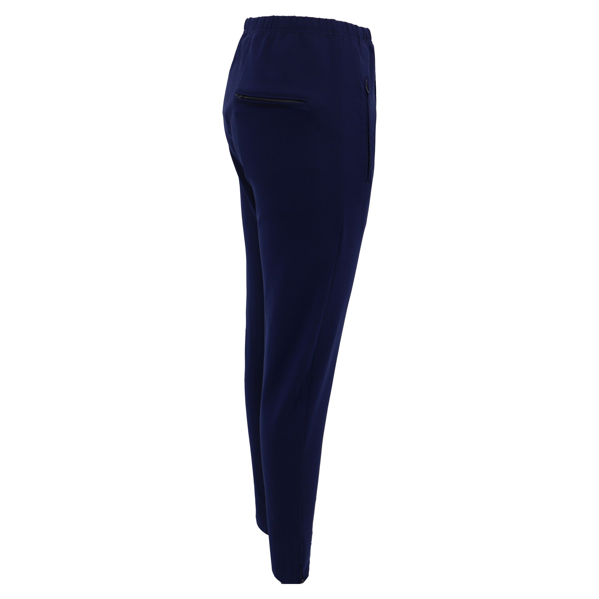 Balenciaga Balenciaga Gartered Slim-Fit Trousers in Navy Blue Polyeste Size 30" / US 8 / IT 44 - 2 Thumbnail