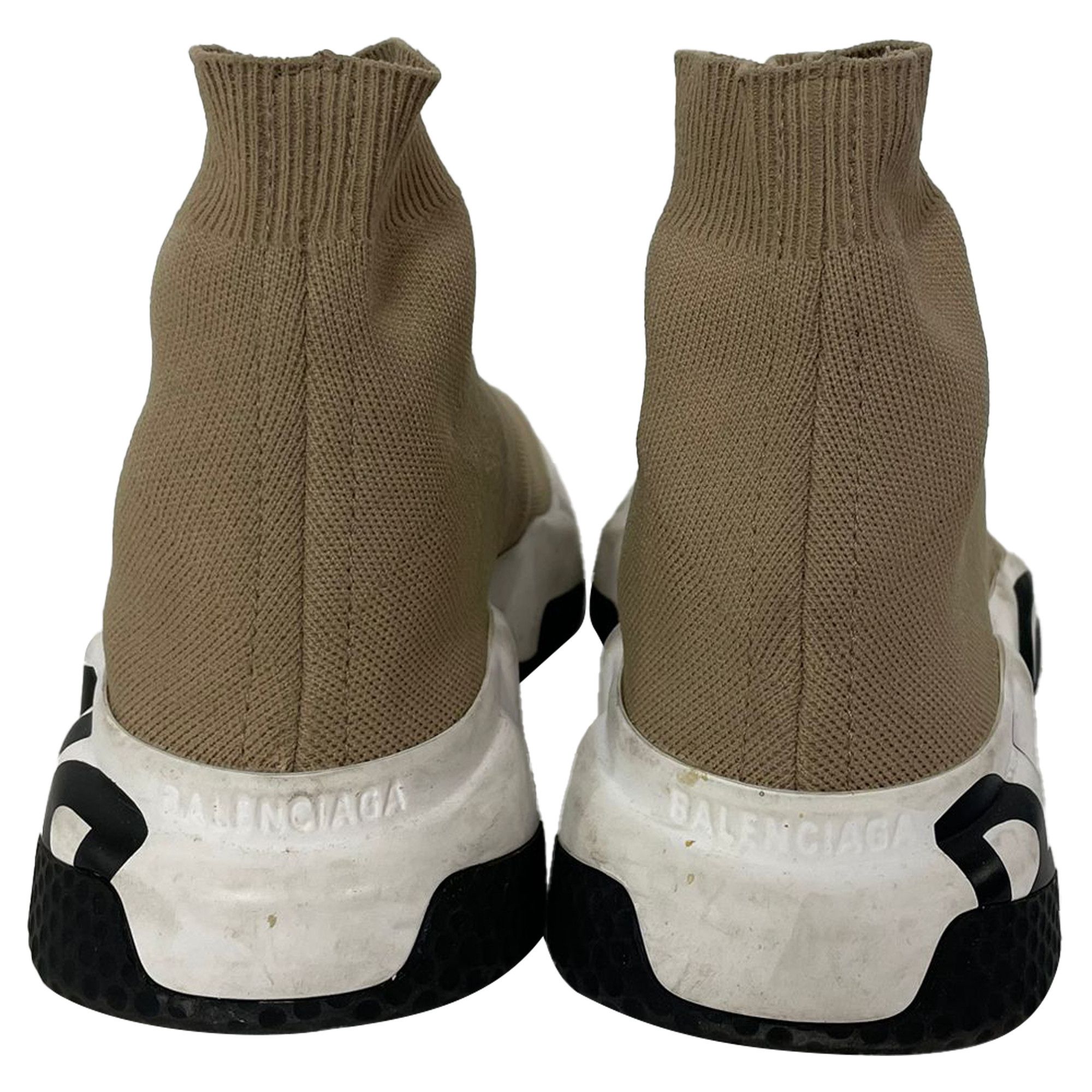 Balenciaga Balenciaga Speed Sneakers with Sole Logo in Beige Polyester Size US 6 / IT 36 - 3 Thumbnail