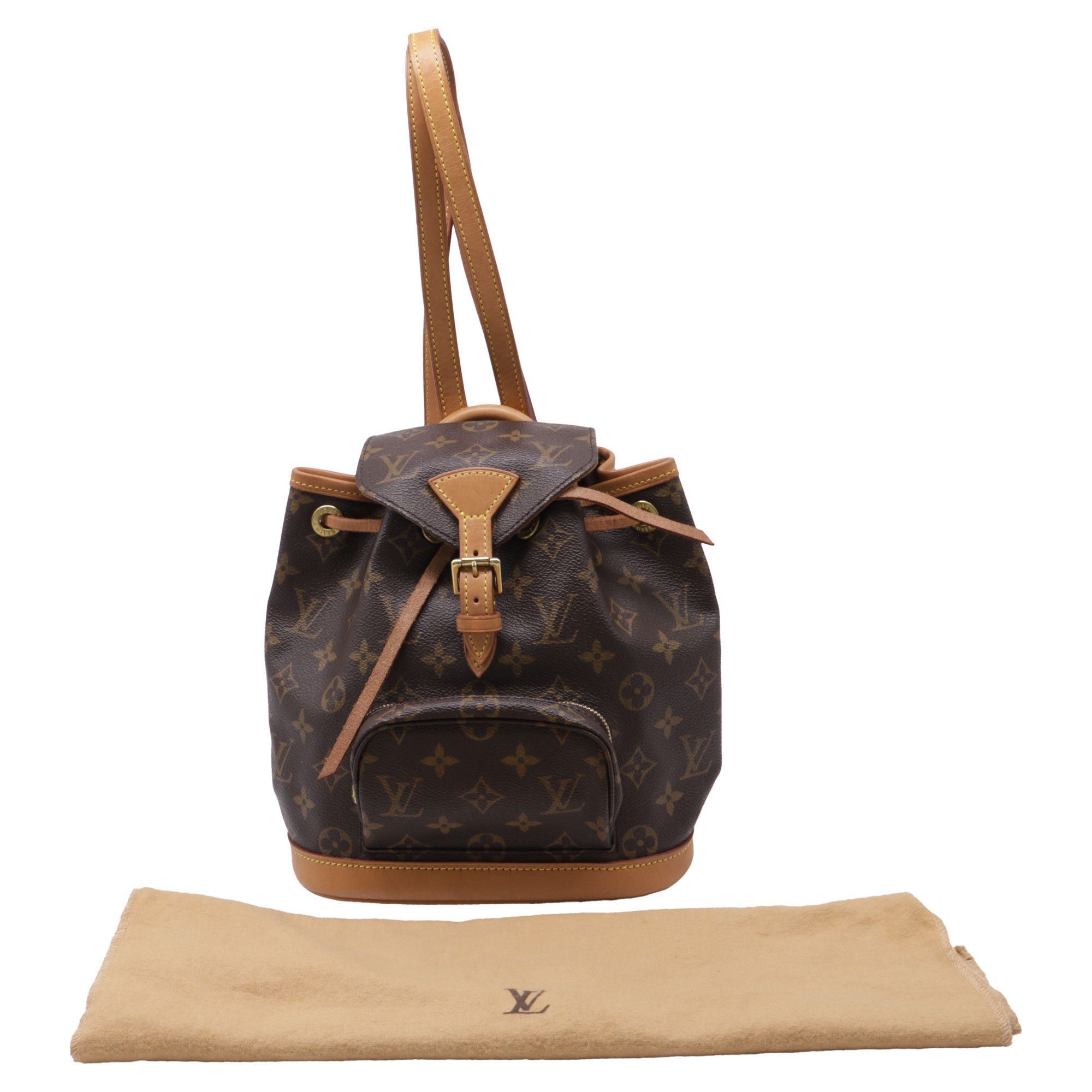 Louis Vuitton Louis Vuitton Montsouris Mini Backpack in Brown Coated Canva Size ONE SIZE - 5 Thumbnail