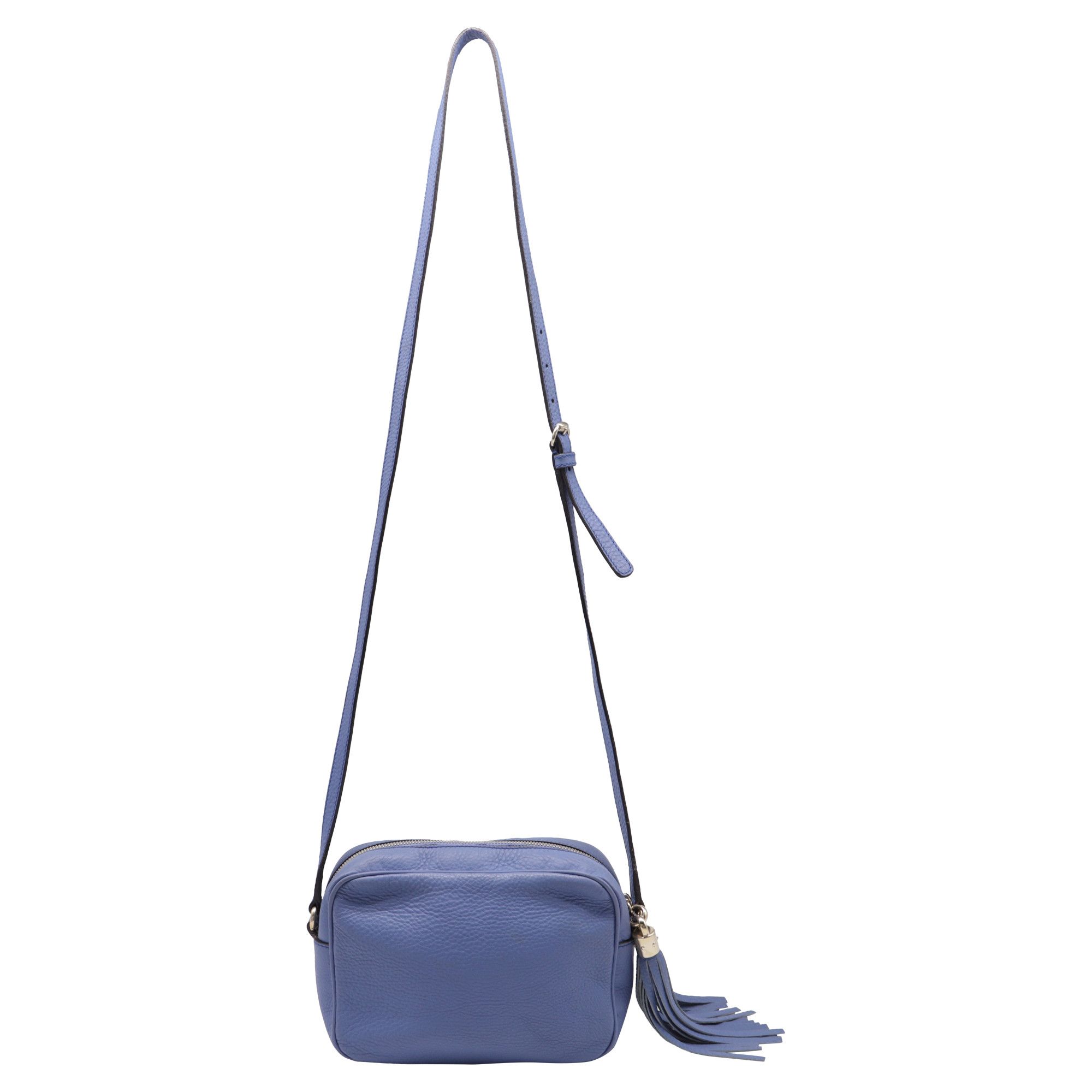 Gucci Gucci Soho Disco Shoulder Bag in Blue Grained Calf Leather Size ONE SIZE - 3 Thumbnail