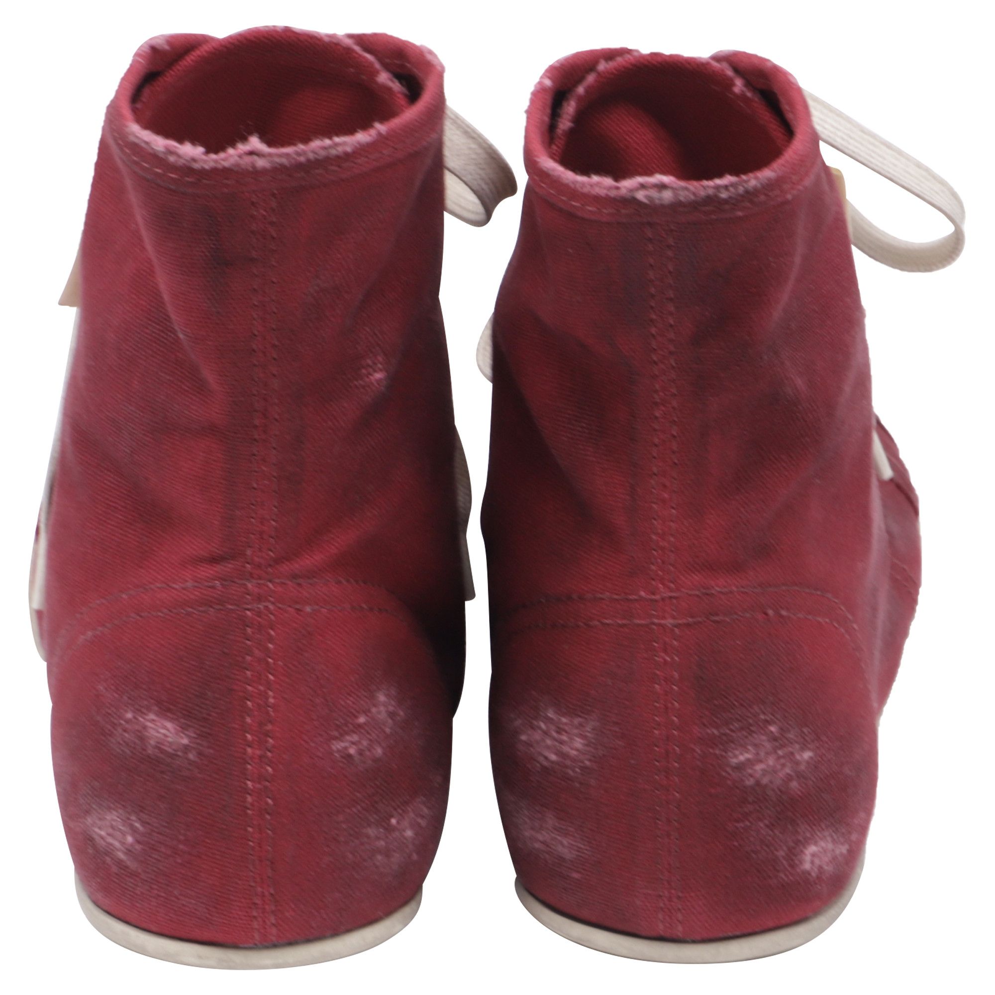 Balenciaga Balenciaga Paris Ultra Thin Sneakers in Burgundy Canvas Size US 8 / IT 38 - 5 Thumbnail