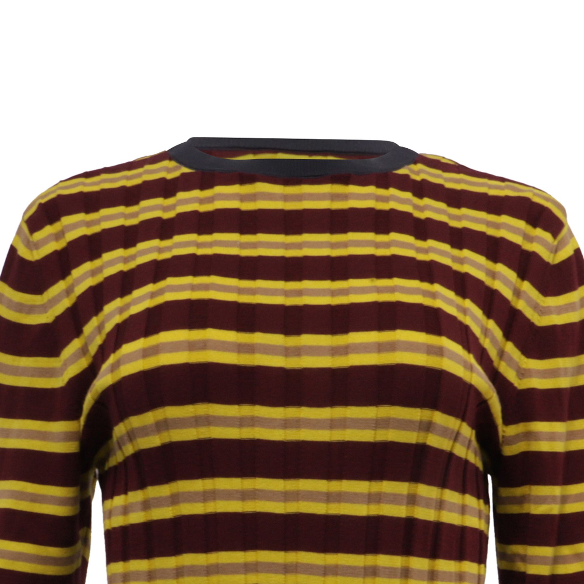 Marni Marni Striped Ribbed-Knit Sweater in Multicolor Cotton Size XS / US 0-2 / IT 36-38 - 2 Thumbnail