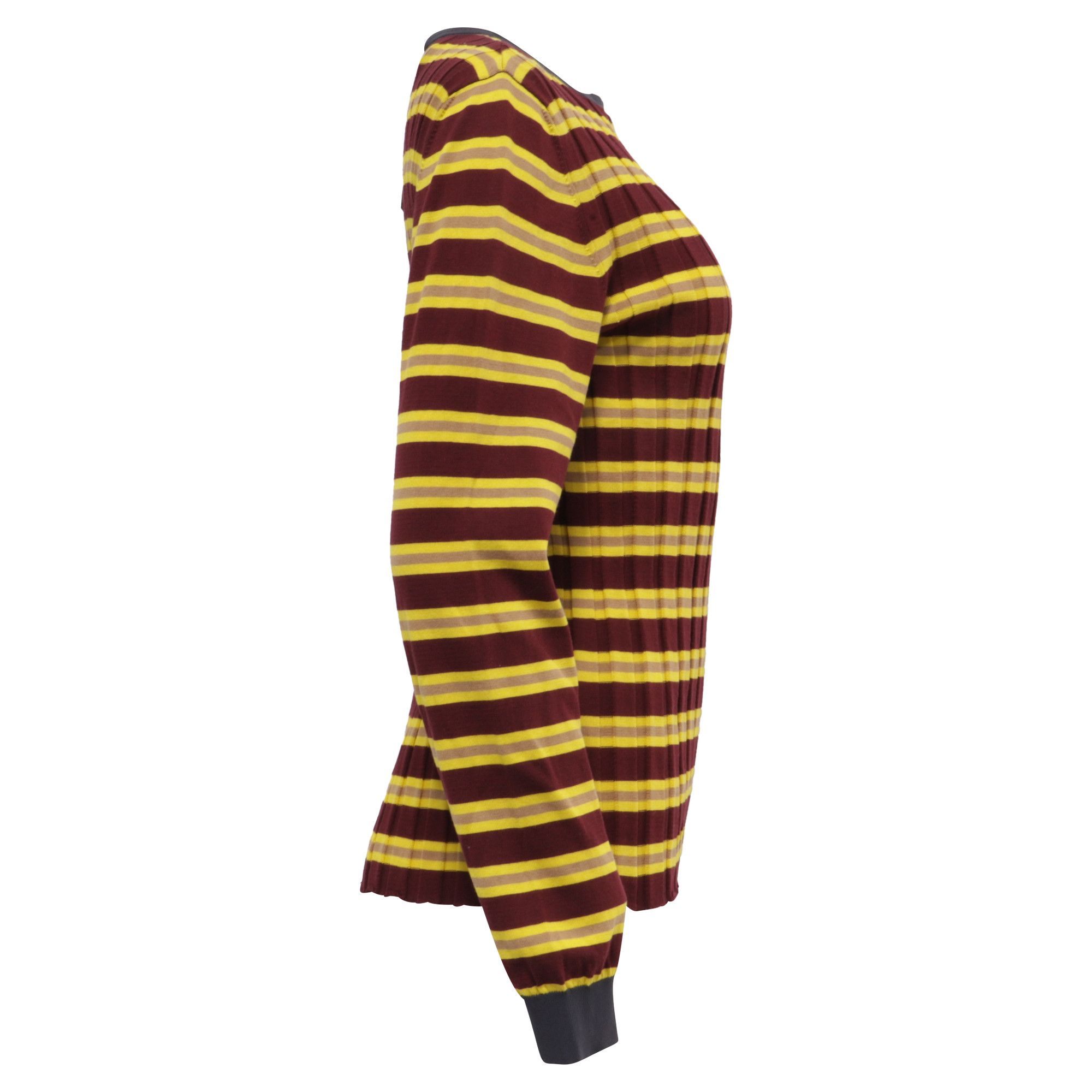 Marni Marni Striped Ribbed-Knit Sweater in Multicolor Cotton Size XS / US 0-2 / IT 36-38 - 3 Thumbnail