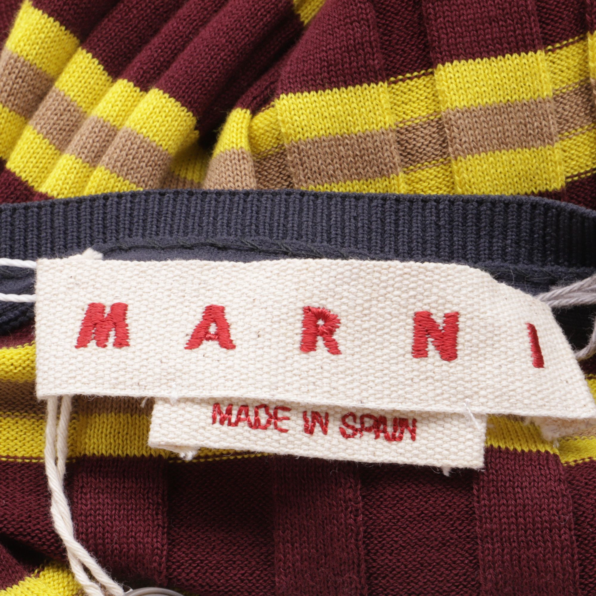 Marni Marni Striped Ribbed-Knit Sweater in Multicolor Cotton Size XS / US 0-2 / IT 36-38 - 5 Thumbnail