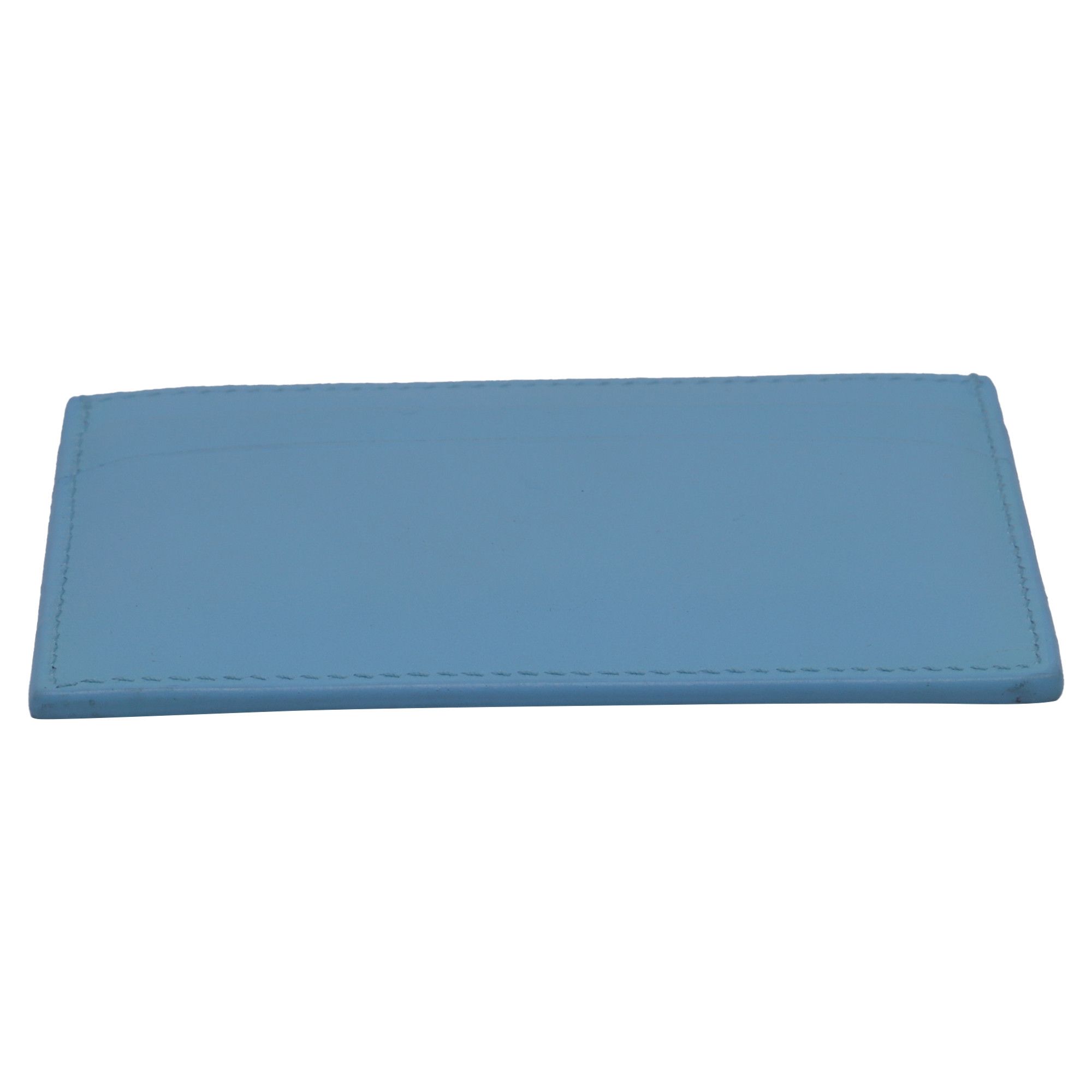 Balenciaga Balenciaga Logo Cardholder in Light Blue Leather Size ONE SIZE - 5 Thumbnail