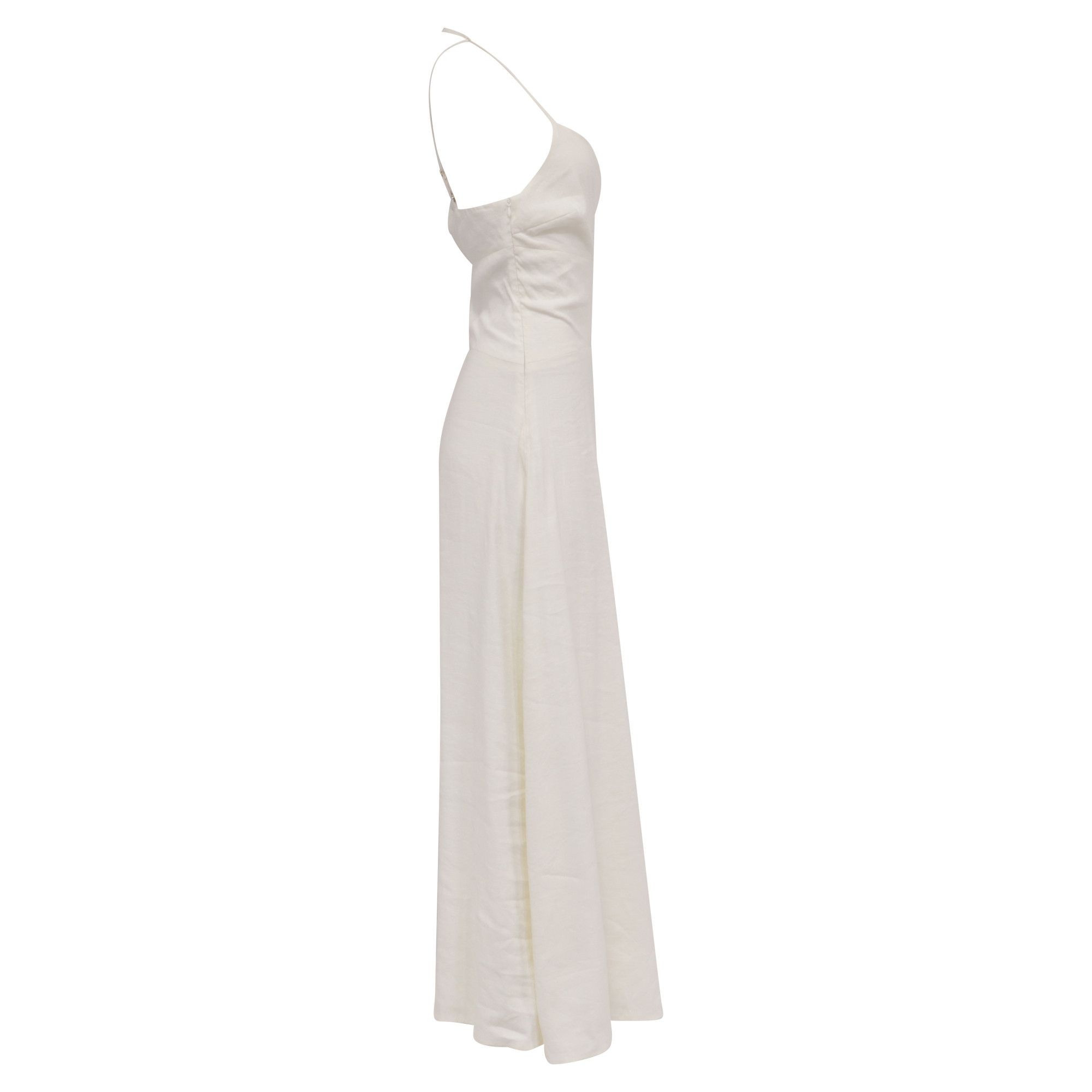 Cult Gaia Cult Gaia Cut-Out Side-Slit Halter Strap Maxi Dress in Whit Size S / US 4 / IT 40 - 2 Thumbnail