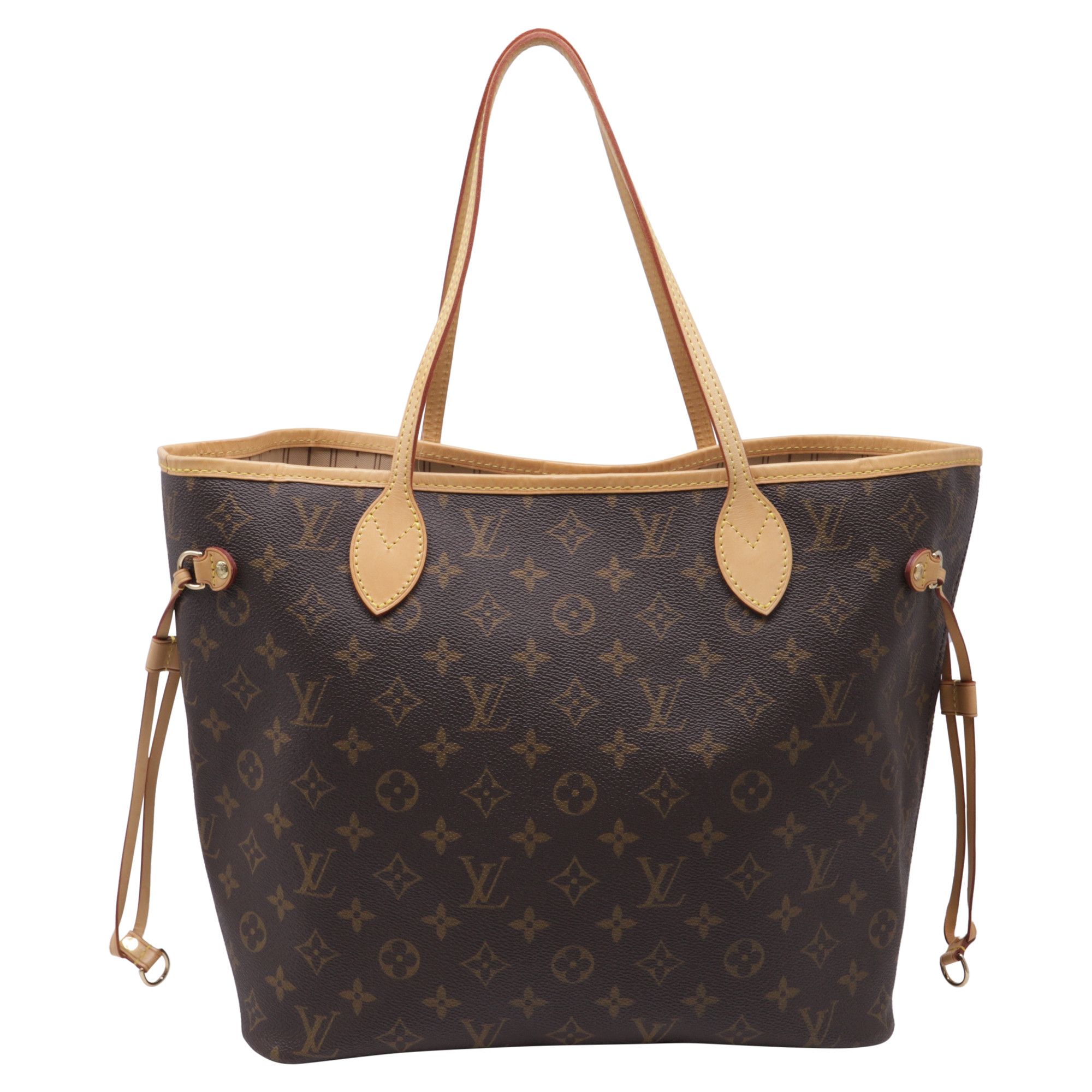 Louis Vuitton Louis Vuitton Neverfull MM Monogram Tote Bag in Brown Coated Size ONE SIZE - 4 Thumbnail