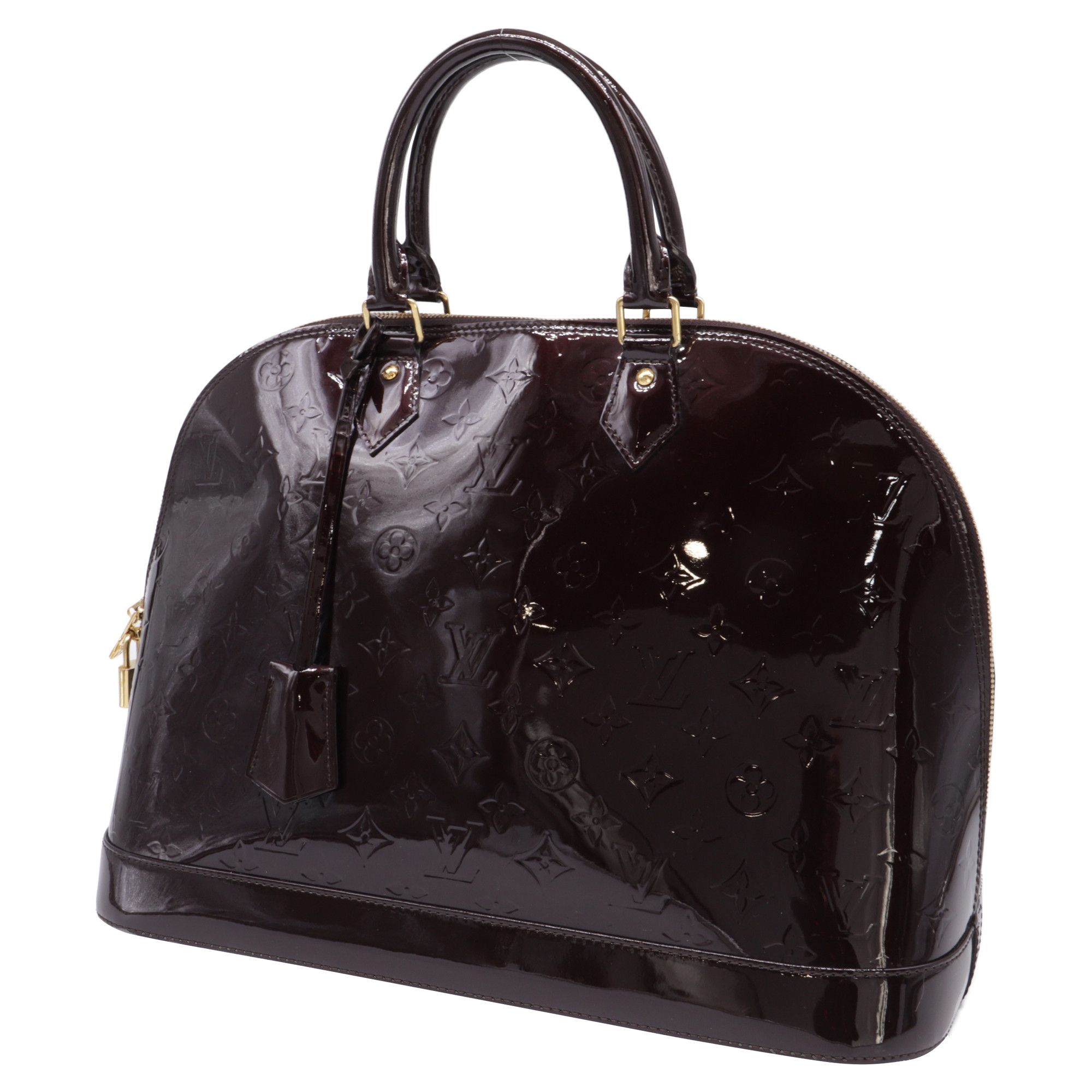 Louis Vuitton Louis Vuitton Amarante Monogram Vernis Alma GM Bag in Burgun Size ONE SIZE - 2 Thumbnail