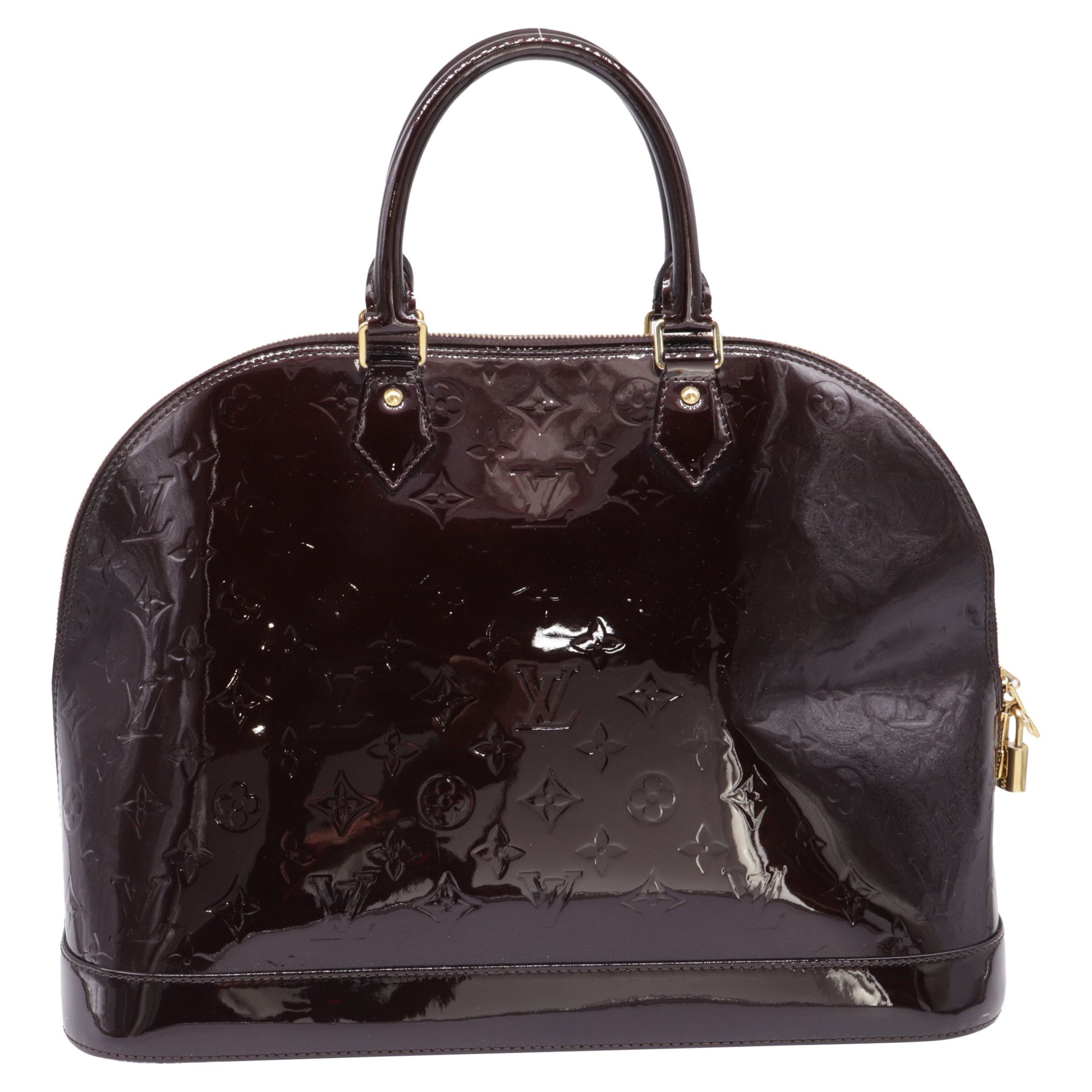 Louis Vuitton Louis Vuitton Amarante Monogram Vernis Alma GM Bag in Burgun Size ONE SIZE - 4 Thumbnail