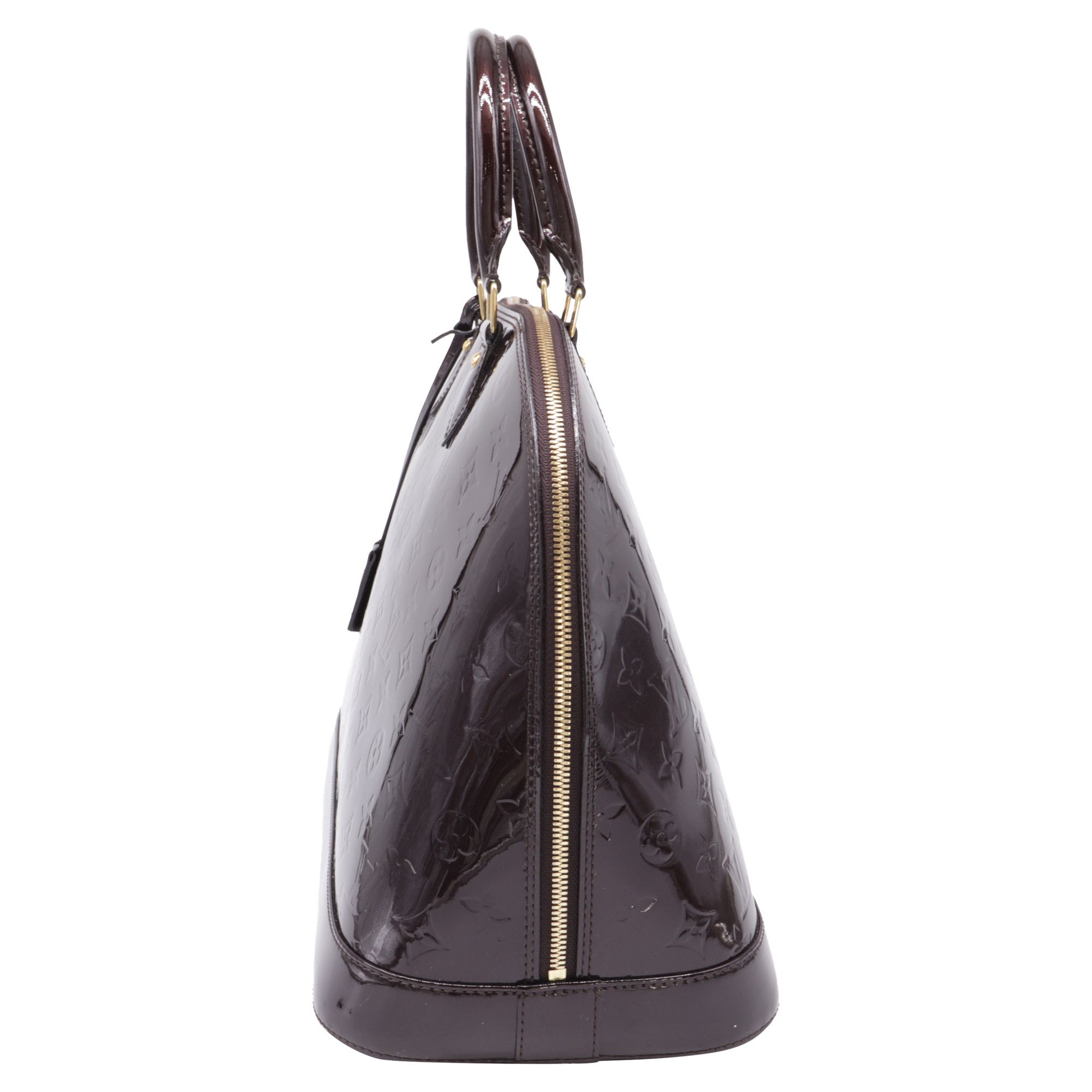 Louis Vuitton Louis Vuitton Amarante Monogram Vernis Alma GM Bag in Burgun Size ONE SIZE - 3 Thumbnail