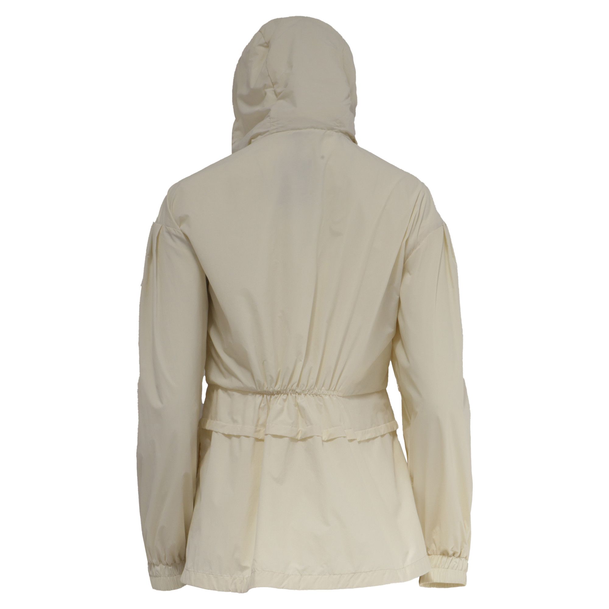 Moncler Moncler Vabre Pintuck Shell Jacket in Ivory Polyamide Size ONE SIZE - 4 Thumbnail
