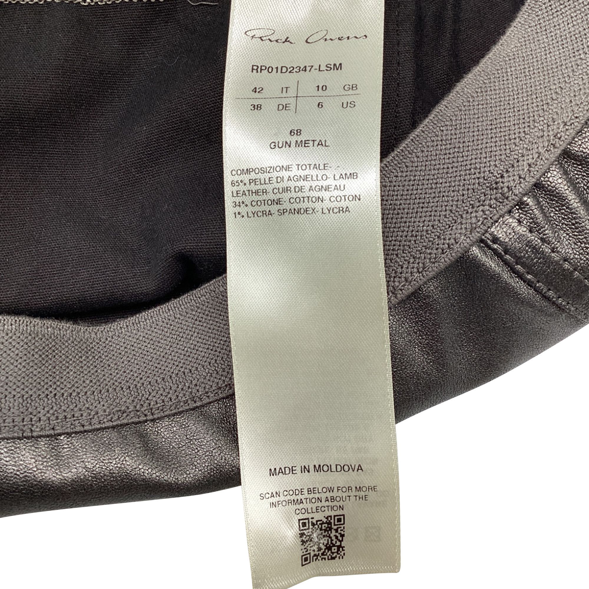 Rick Owens Rick Owens Diana Mini Skirt in Grey Lamb Leather Size 24" / US 00 / IT 34 - 4 Thumbnail