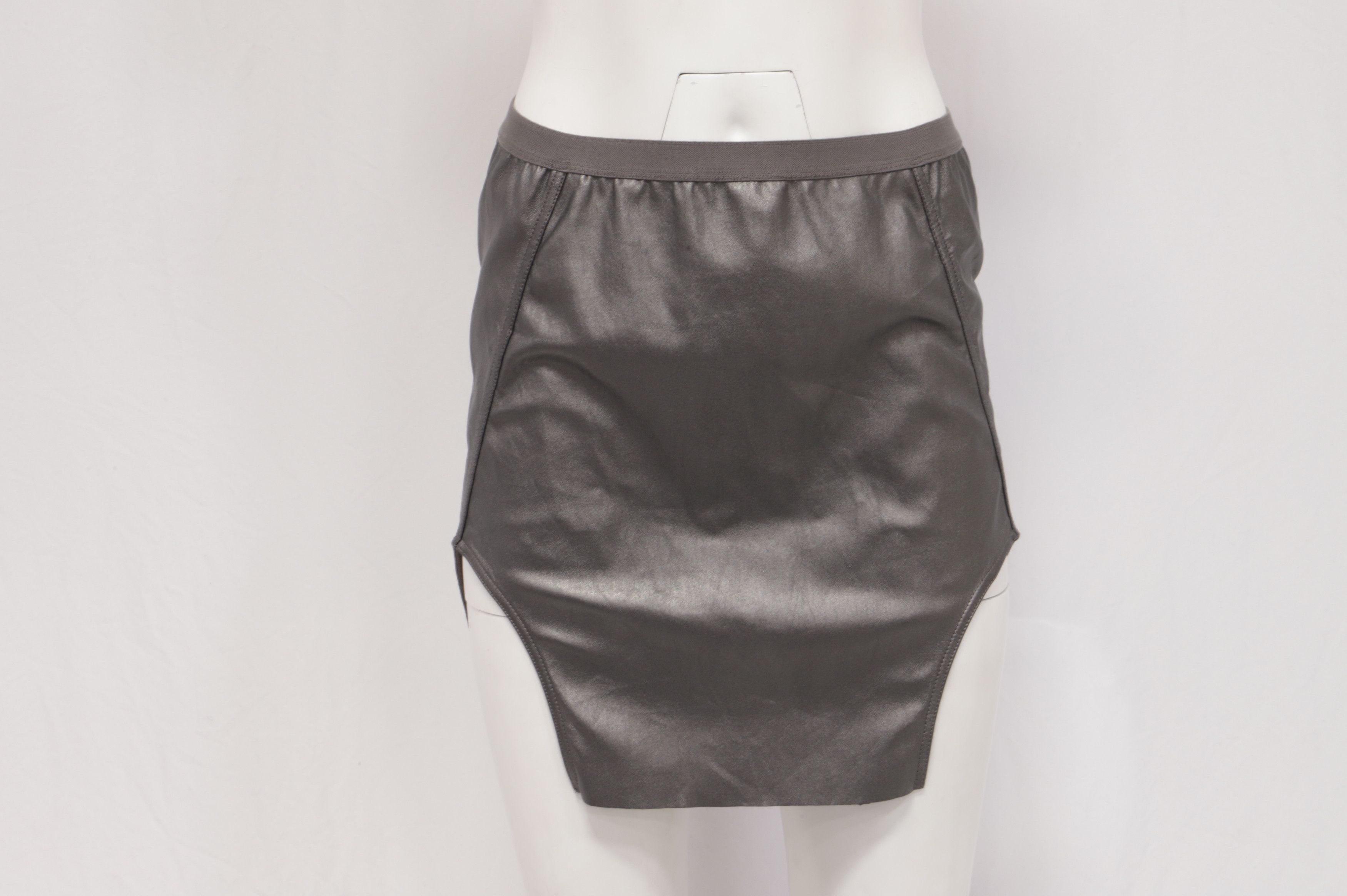 Rick Owens Rick Owens Diana Mini Skirt in Grey Lamb Leather Size 24" / US 00 / IT 34 - 5 Thumbnail