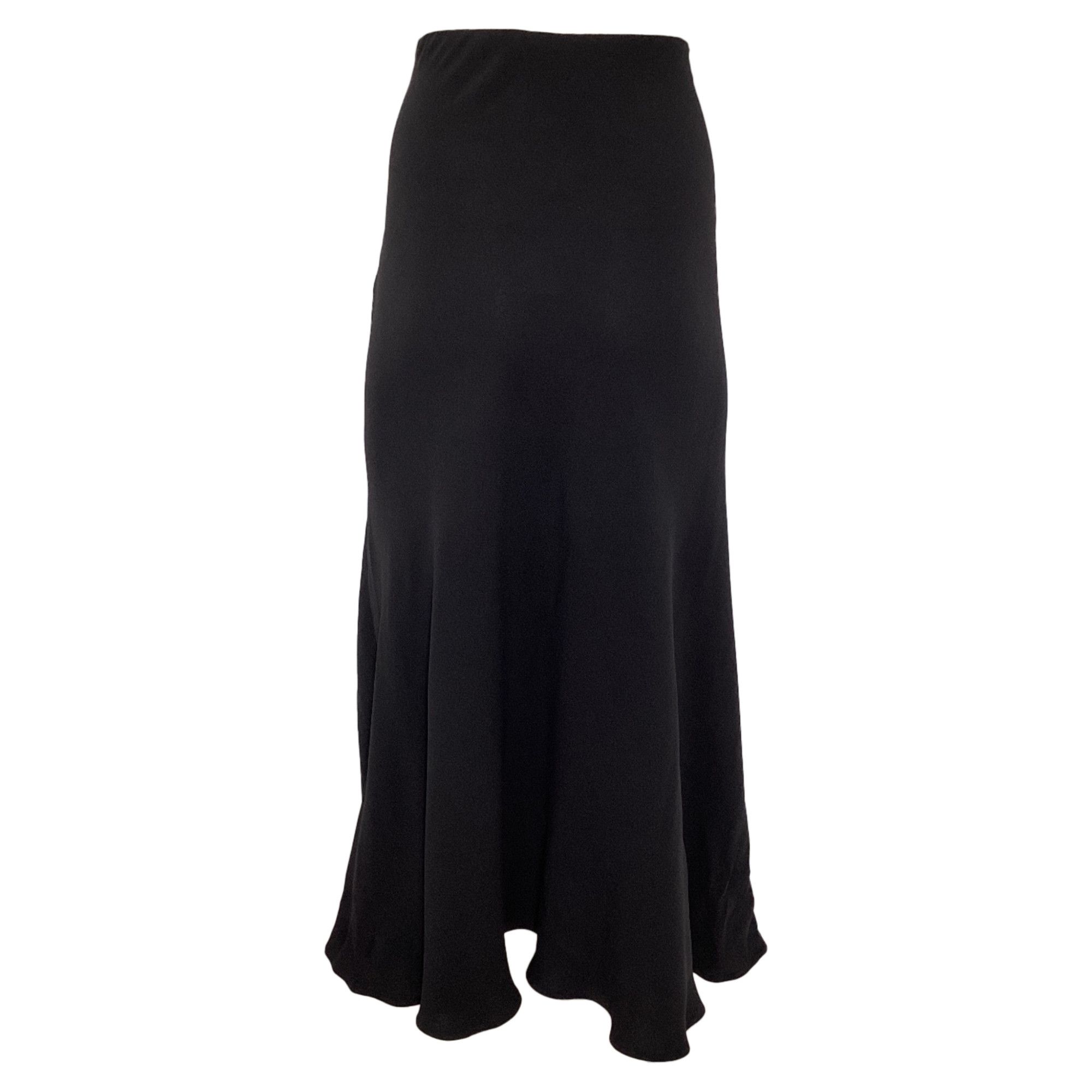 The Row The Row Midi Flared Skirt in Black Viscose Size 25" / US 0 / IT 36 - 3 Thumbnail