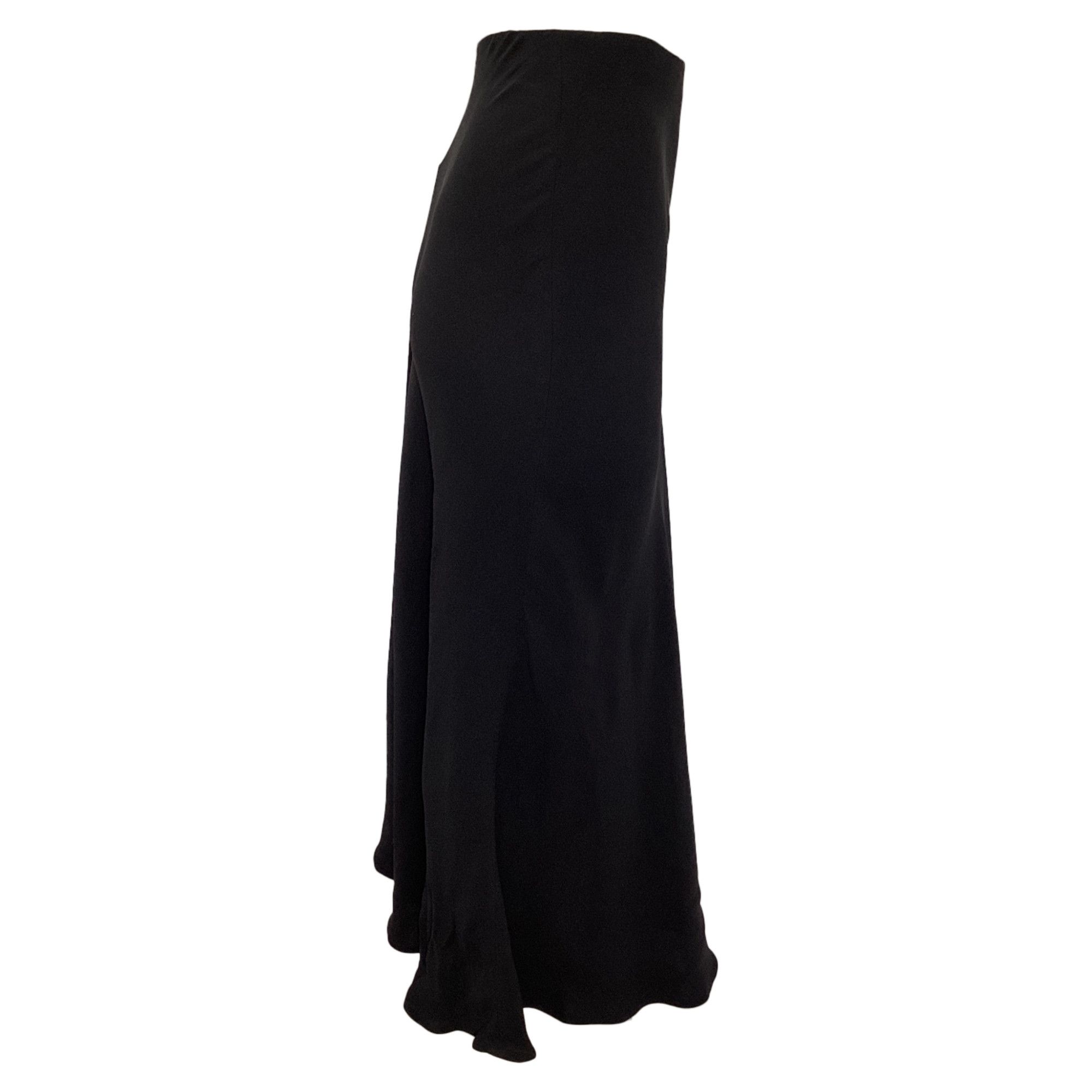 The Row The Row Midi Flared Skirt in Black Viscose Size 25" / US 0 / IT 36 - 2 Thumbnail
