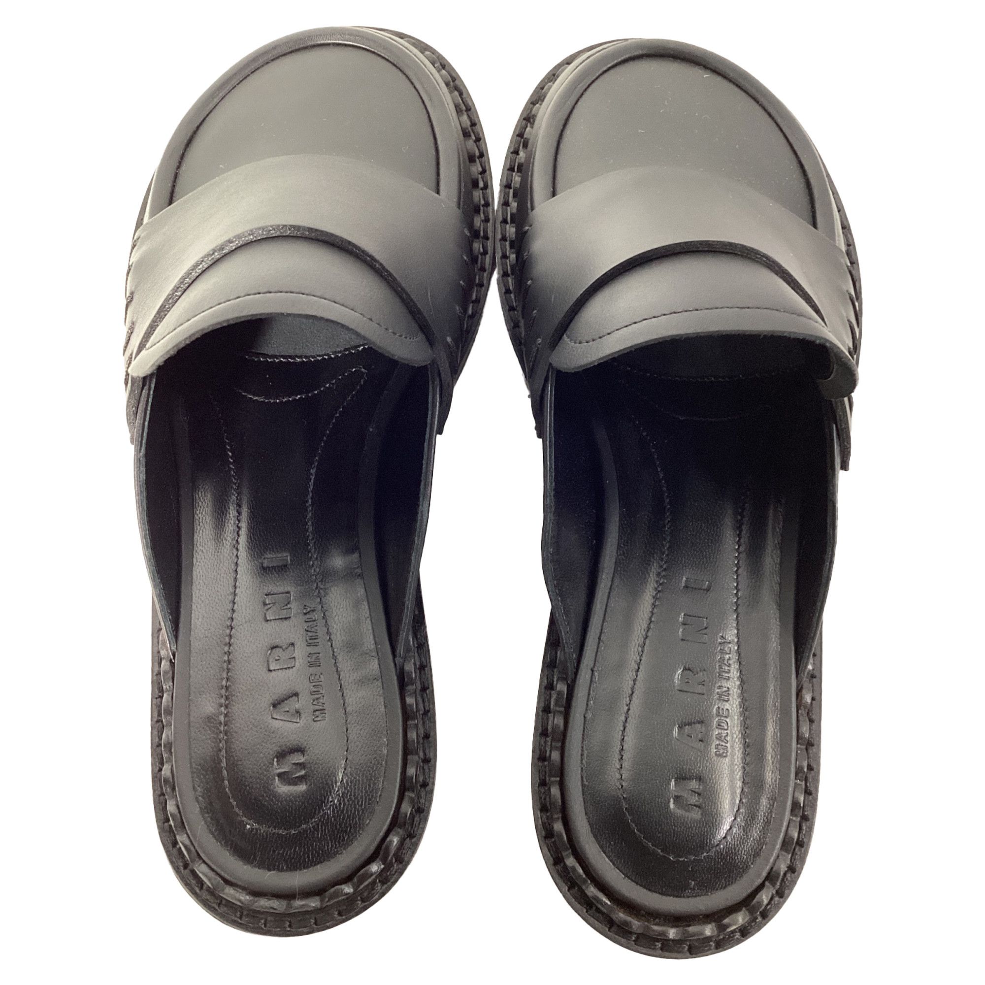 Marni Marni Loafer Mules in Black Leather Size US 6 / IT 36 - 5 Thumbnail