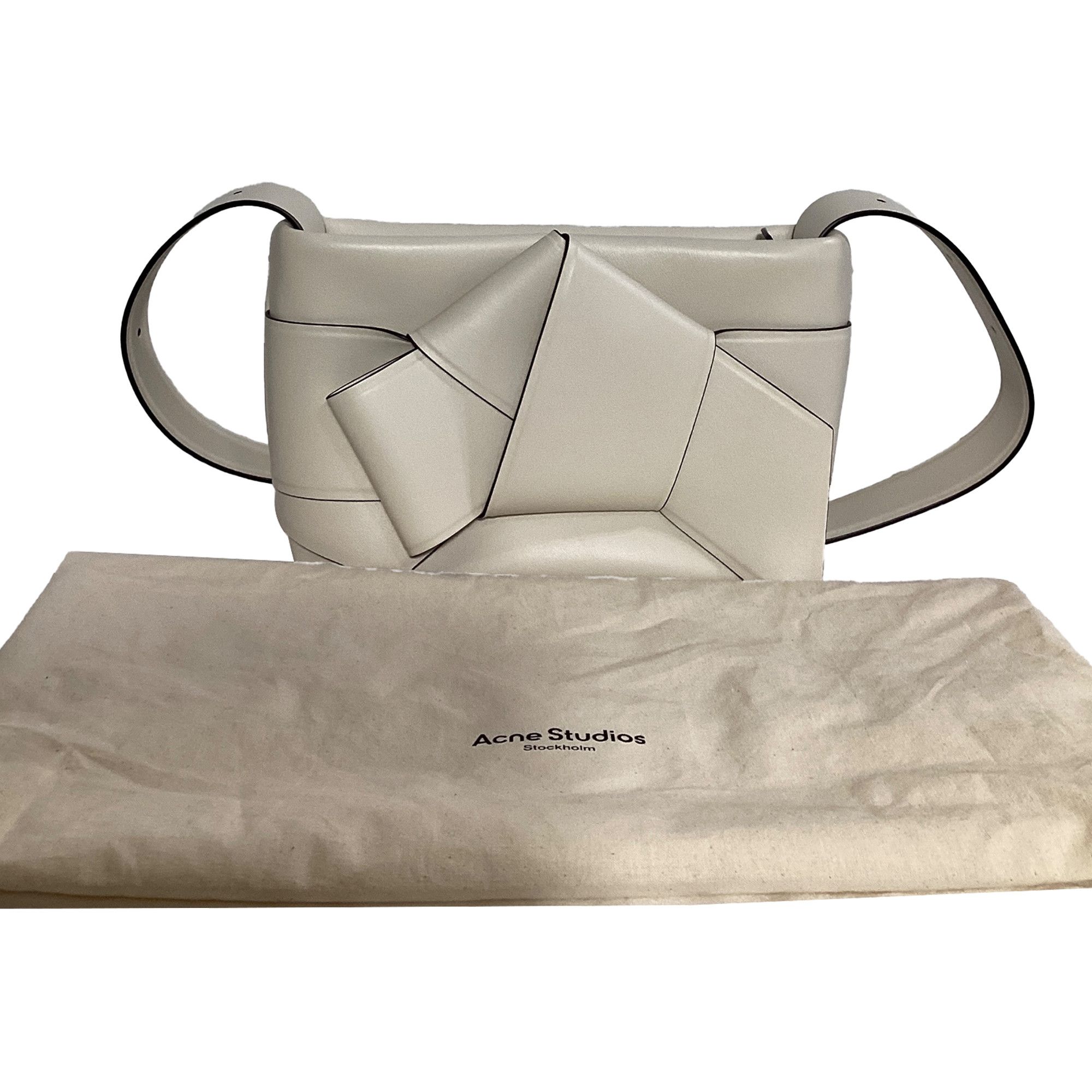 Acne Studios Acne Studios Musubi Knot-Embellished Shoulder Bag In White L Size ONE SIZE - 4 Thumbnail
