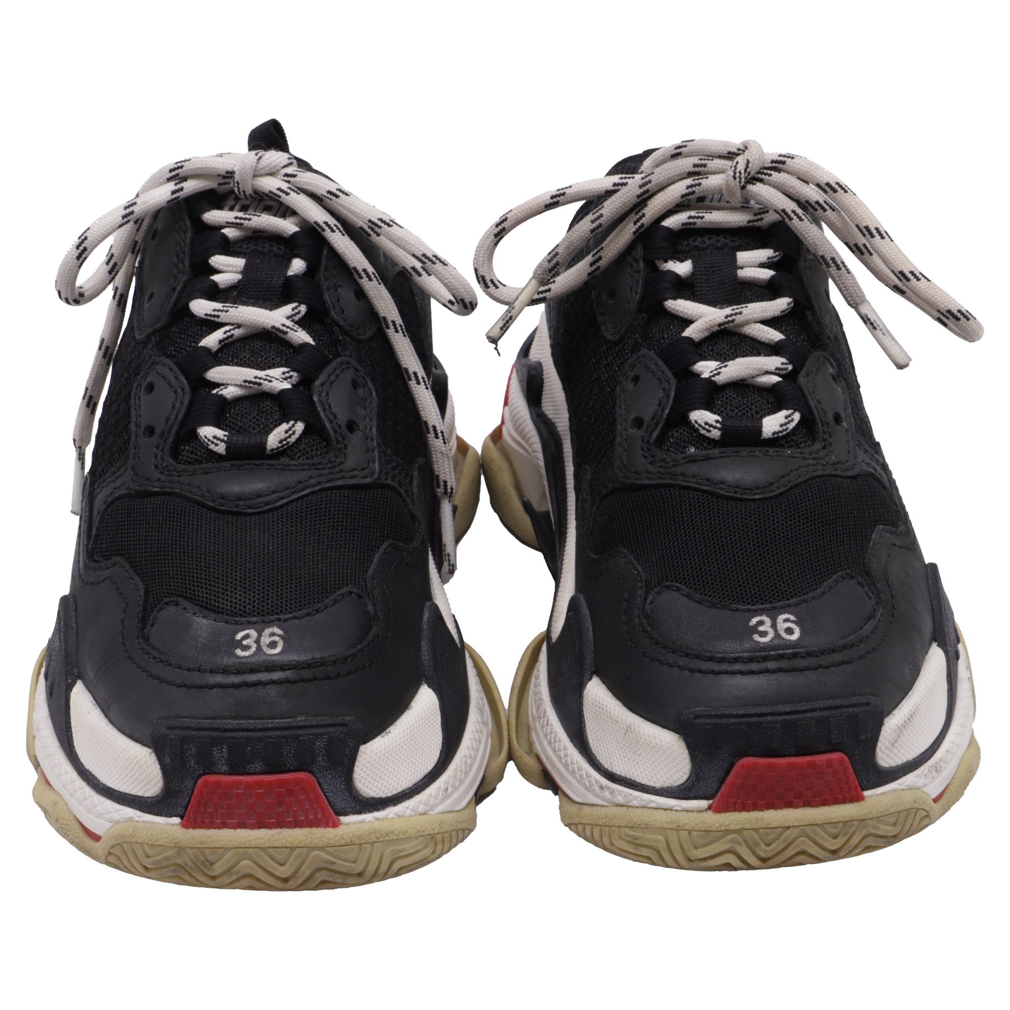 Balenciaga Balenciaga Triple S Sneakers in Black Polyester Size US 6 / IT 36 - 2 Thumbnail