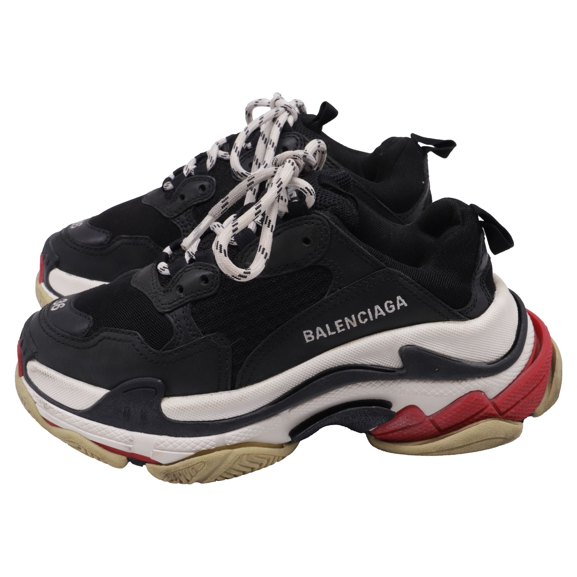 Balenciaga Balenciaga Triple S Sneakers in Black Polyester Size US 6 / IT 36 - 4 Thumbnail