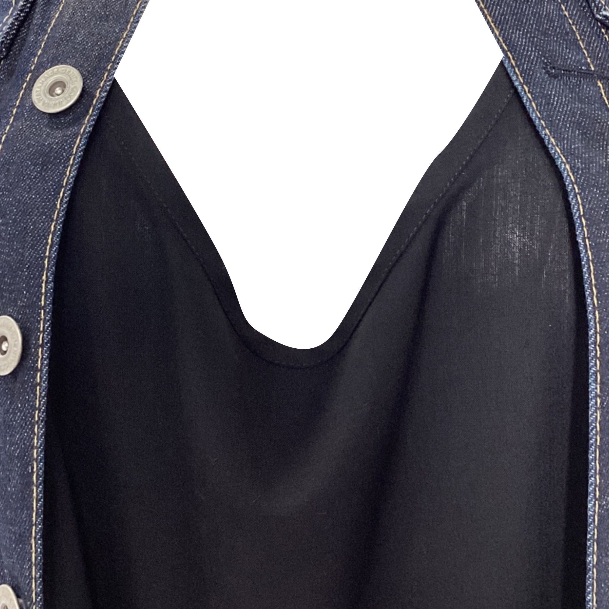 Junya Watanabe Comme des Garçons Junya Watanabe Denim Vest Dress in Black W Size XXS / US 00 / IT 34 - 2 Thumbnail