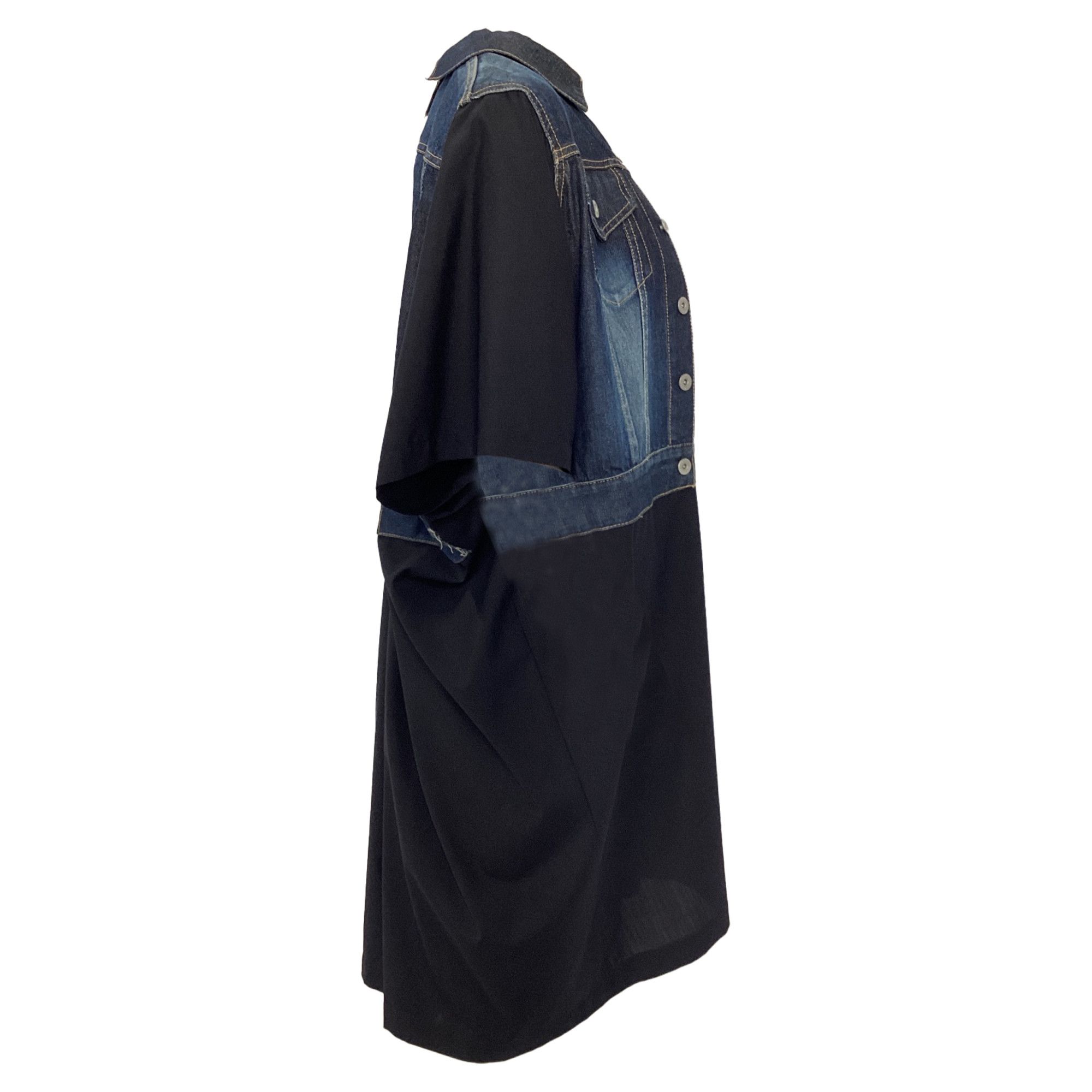 Junya Watanabe Comme des Garçons Junya Watanabe Denim Vest Dress in Black W Size XXS / US 00 / IT 34 - 3 Thumbnail