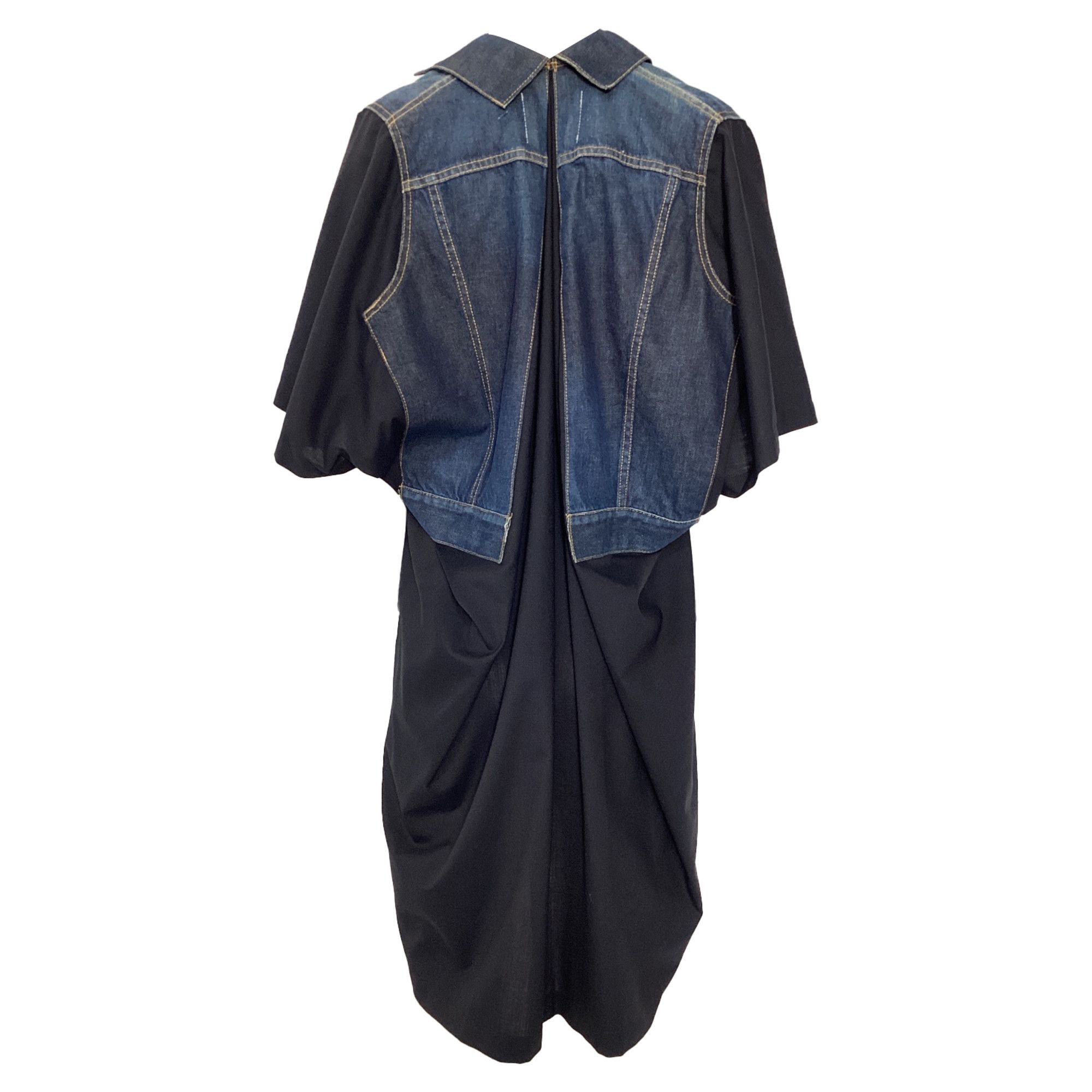 Junya Watanabe Comme des Garçons Junya Watanabe Denim Vest Dress in Black W Size XXS / US 00 / IT 34 - 4 Thumbnail