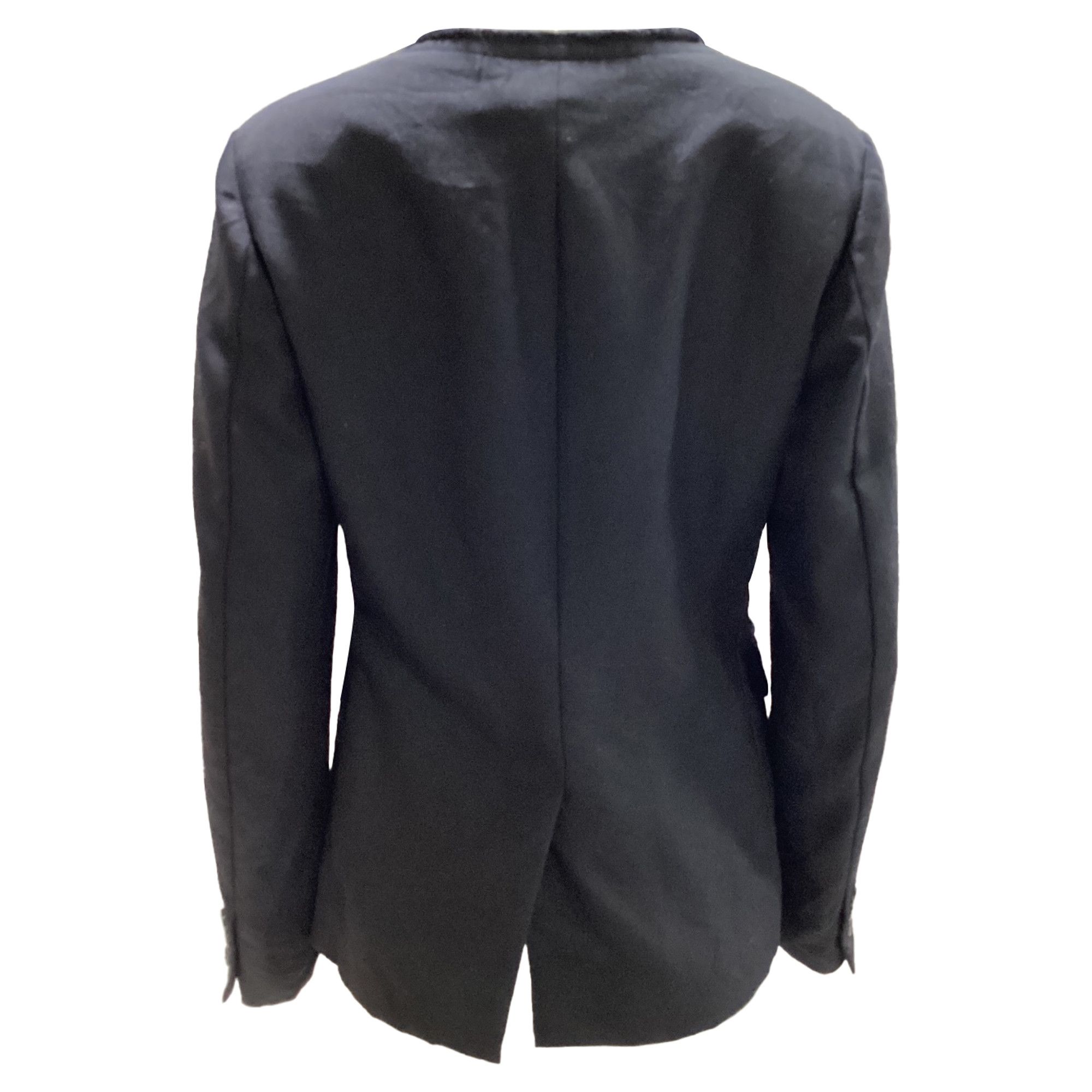 Comme des Garcons Comme des Garçons Frayed Jacket in Black Wool Size XS / US 0-2 / IT 36-38 - 2 Thumbnail