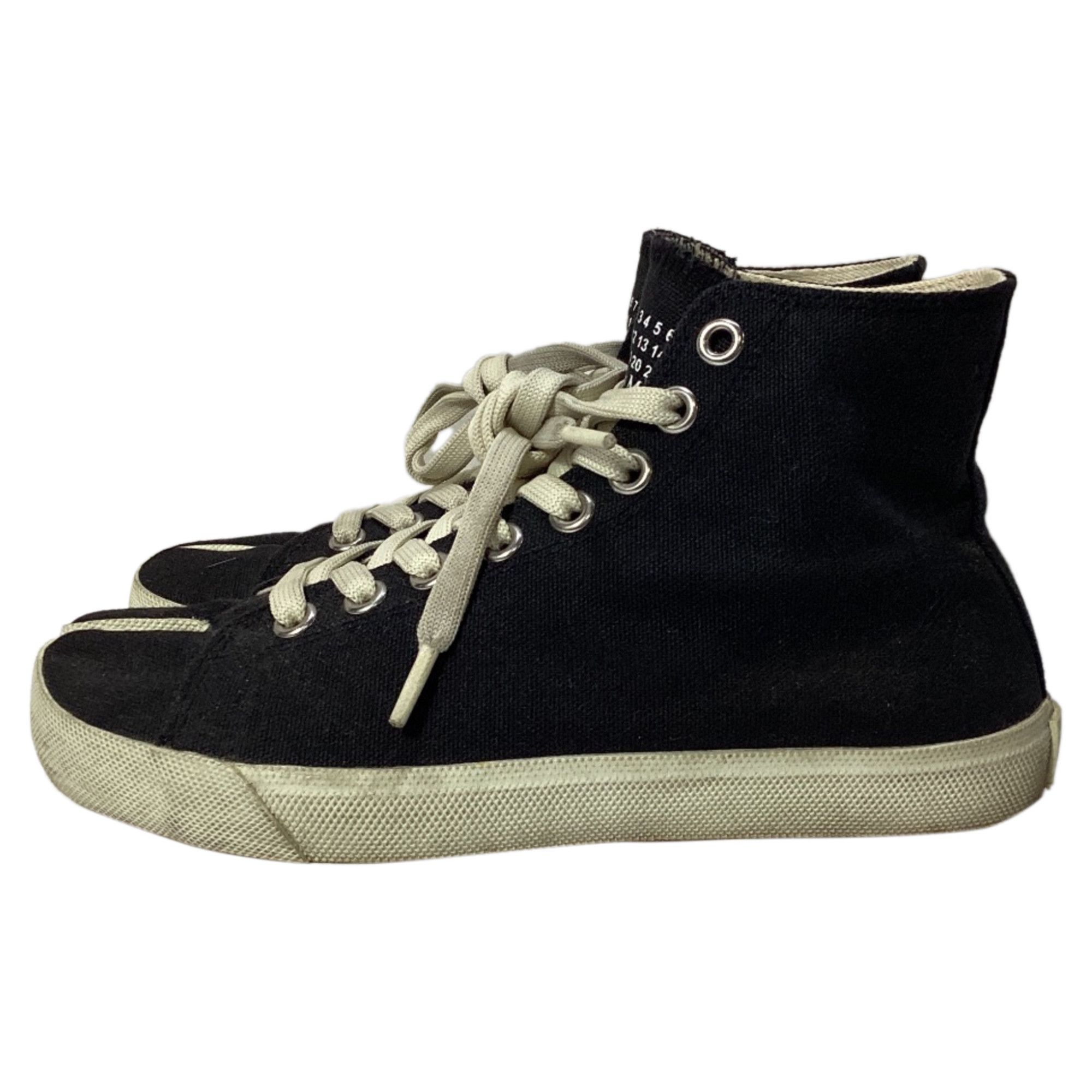 Maison Margiela Maison Margiela Tabi Vandal High-Top Sneakers in Black Canv Size US 6.5 / IT 36.5 - 5 Thumbnail