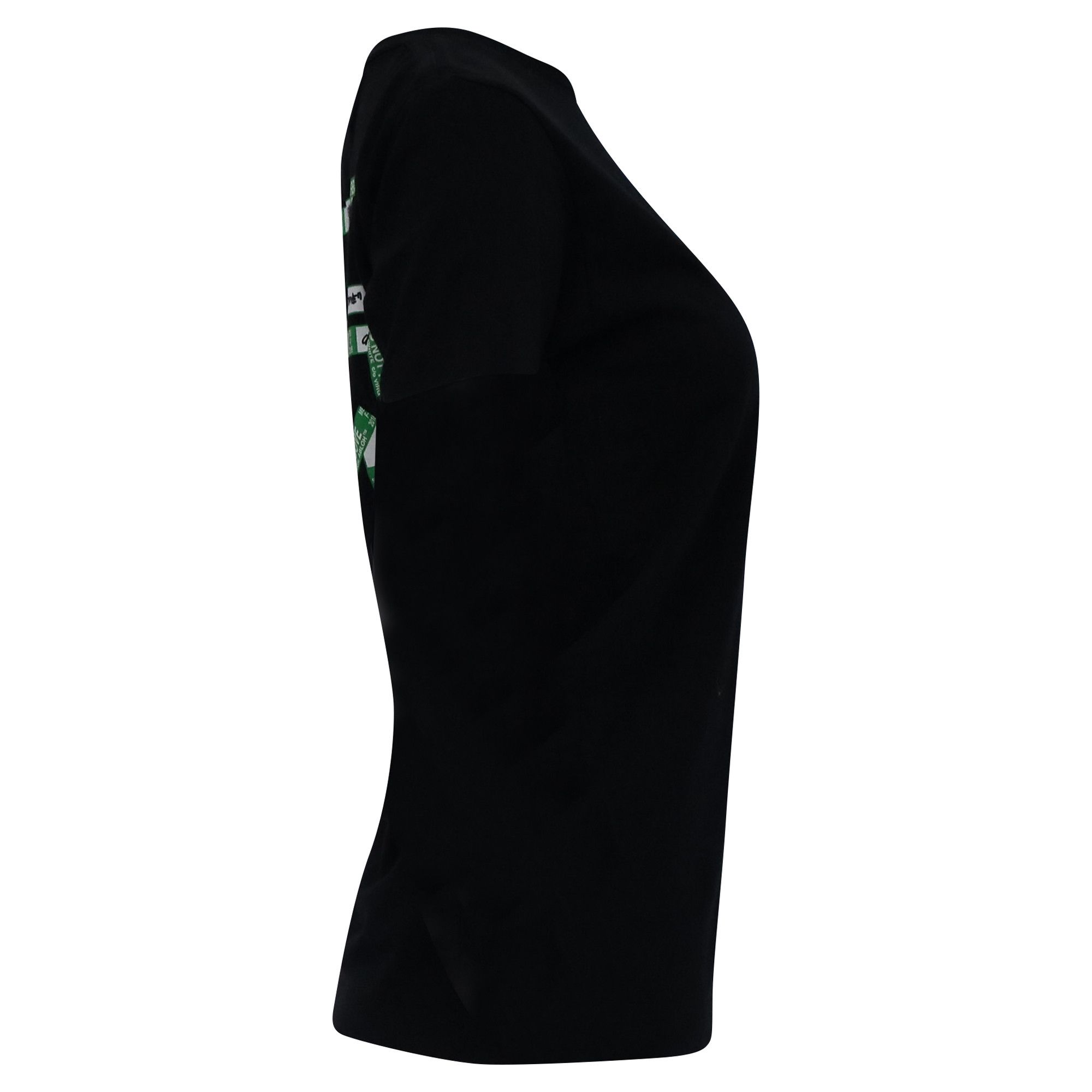 Off-White Off-White Tape Arrows Printed T-Shirt in Black Cotton Size XXS / US 00 / IT 34 - 3 Thumbnail