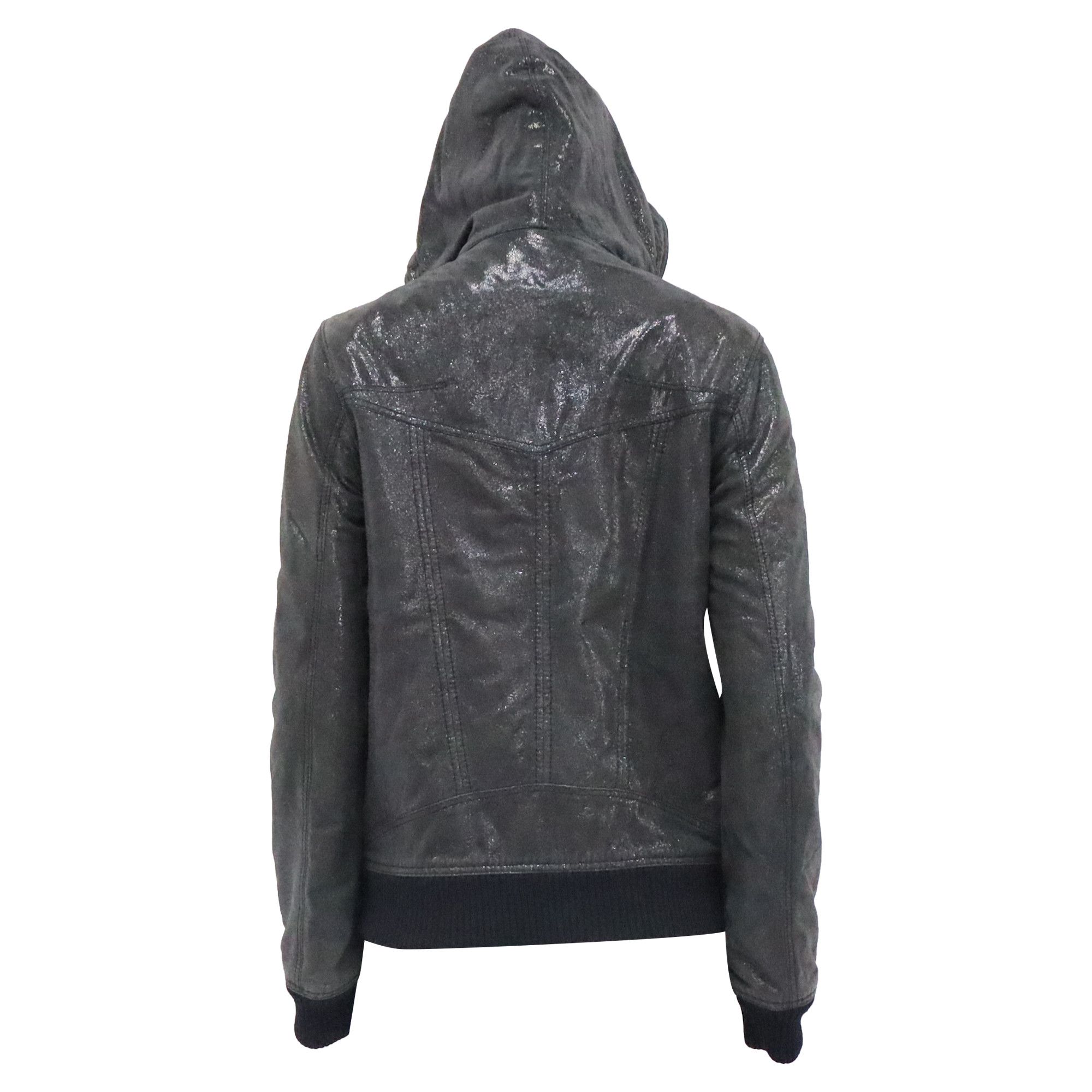 Dior Dior Zipped Hooded Bomber Jacket in Black Leather Size XS / US 0-2 / IT 36-38 - 4 Thumbnail
