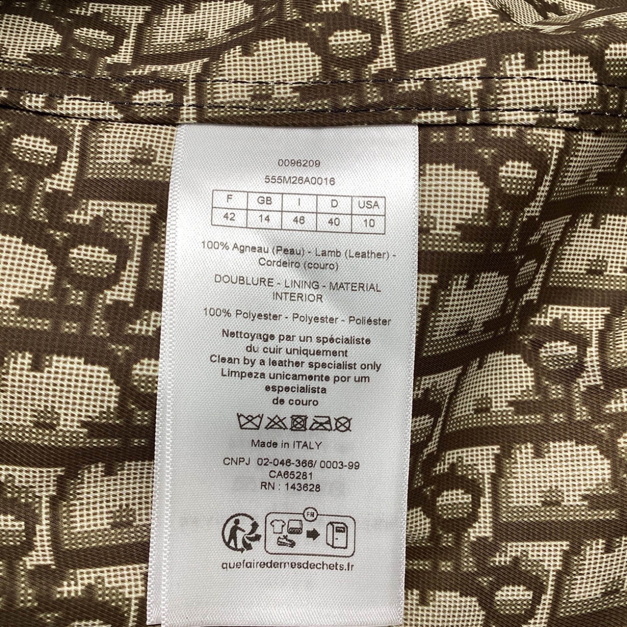 Dior Dior Double-Breasted Coat in Black Lambskin Leather Size XS / US 0-2 / IT 36-38 - 5 Thumbnail