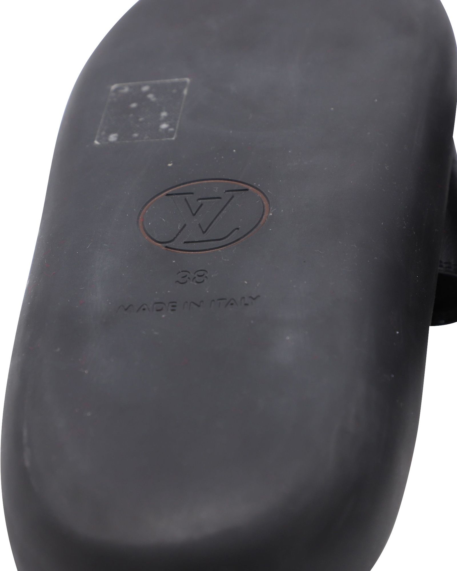 Louis Vuitton Louis Vuitton Flamingo Flat Slides in Black Leather Size US 8 / IT 38 - 4 Thumbnail