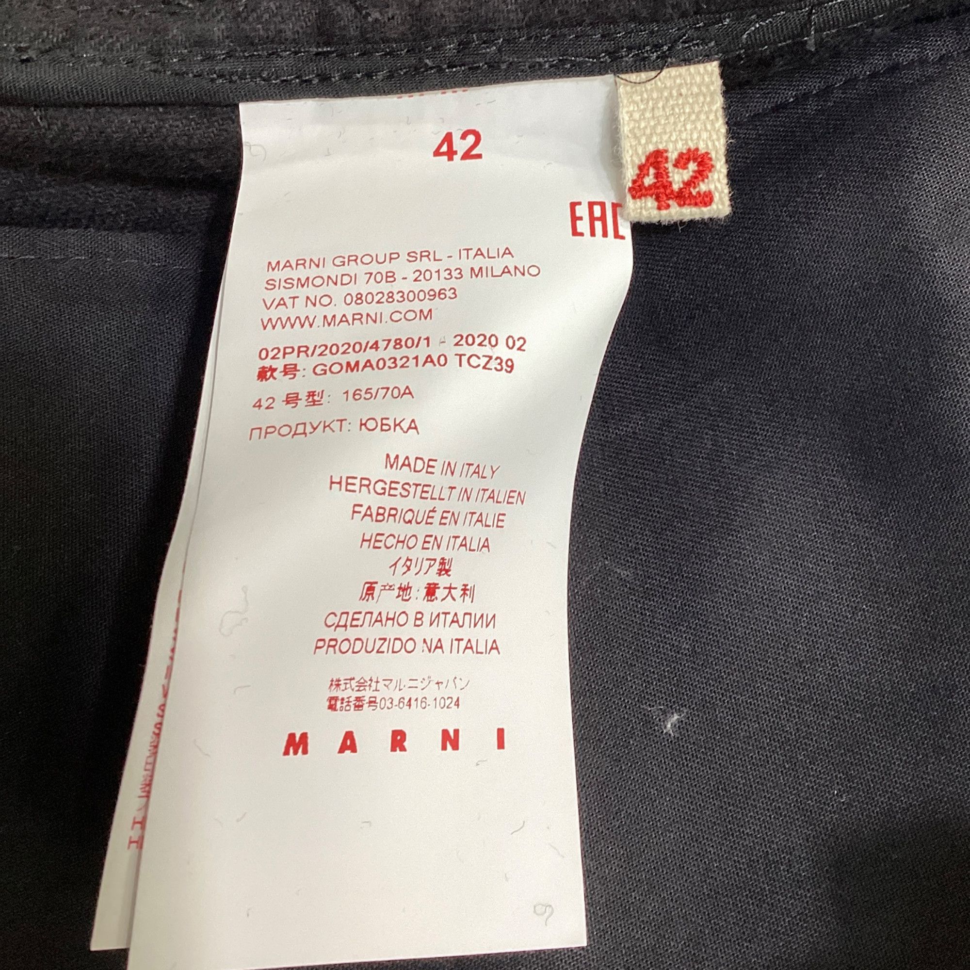 Marni Marni Mini A-Line Skirt in Black Corduroy Size 24" / US 00 / IT 34 - 4 Thumbnail