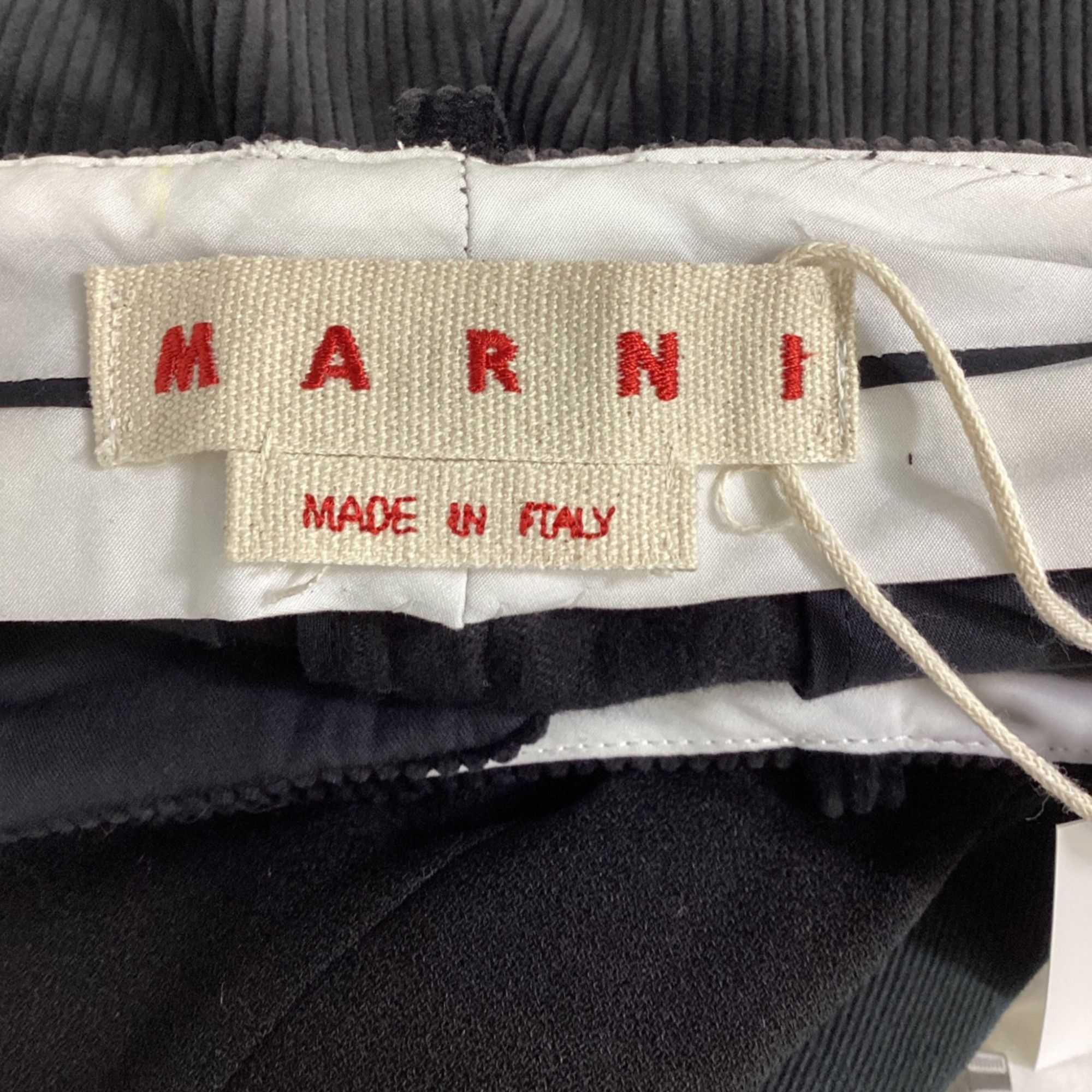 Marni Marni Mini A-Line Skirt in Black Corduroy Size 24" / US 00 / IT 34 - 5 Thumbnail