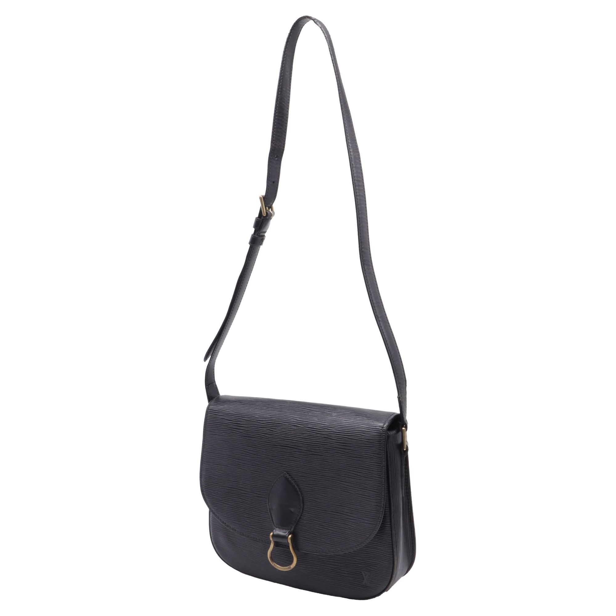 Louis Vuitton Louis Vuitton Saint Cloud GM Bag in Black Epi Leather Size ONE SIZE - 3 Thumbnail