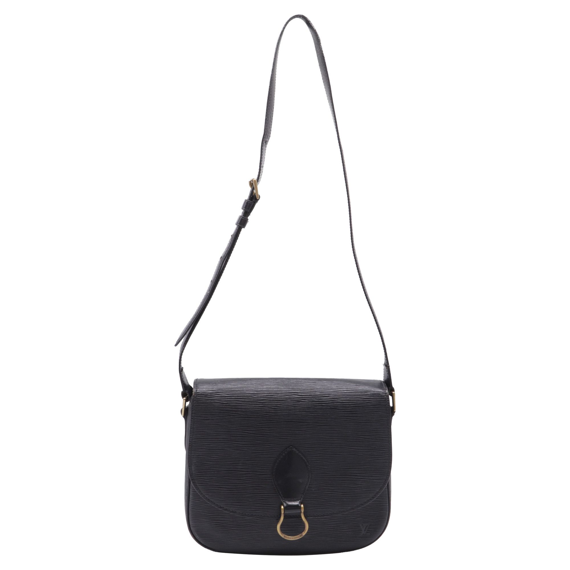 Louis Vuitton Louis Vuitton Saint Cloud GM Bag in Black Epi Leather Size ONE SIZE - 2 Thumbnail