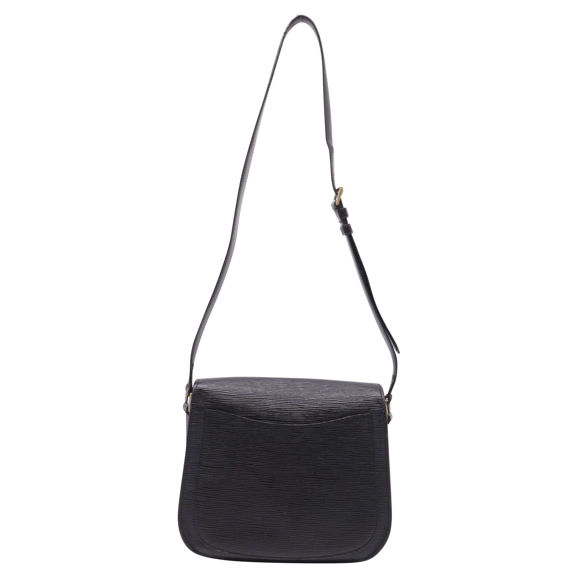 Louis Vuitton Louis Vuitton Saint Cloud GM Bag in Black Epi Leather Size ONE SIZE - 5 Thumbnail