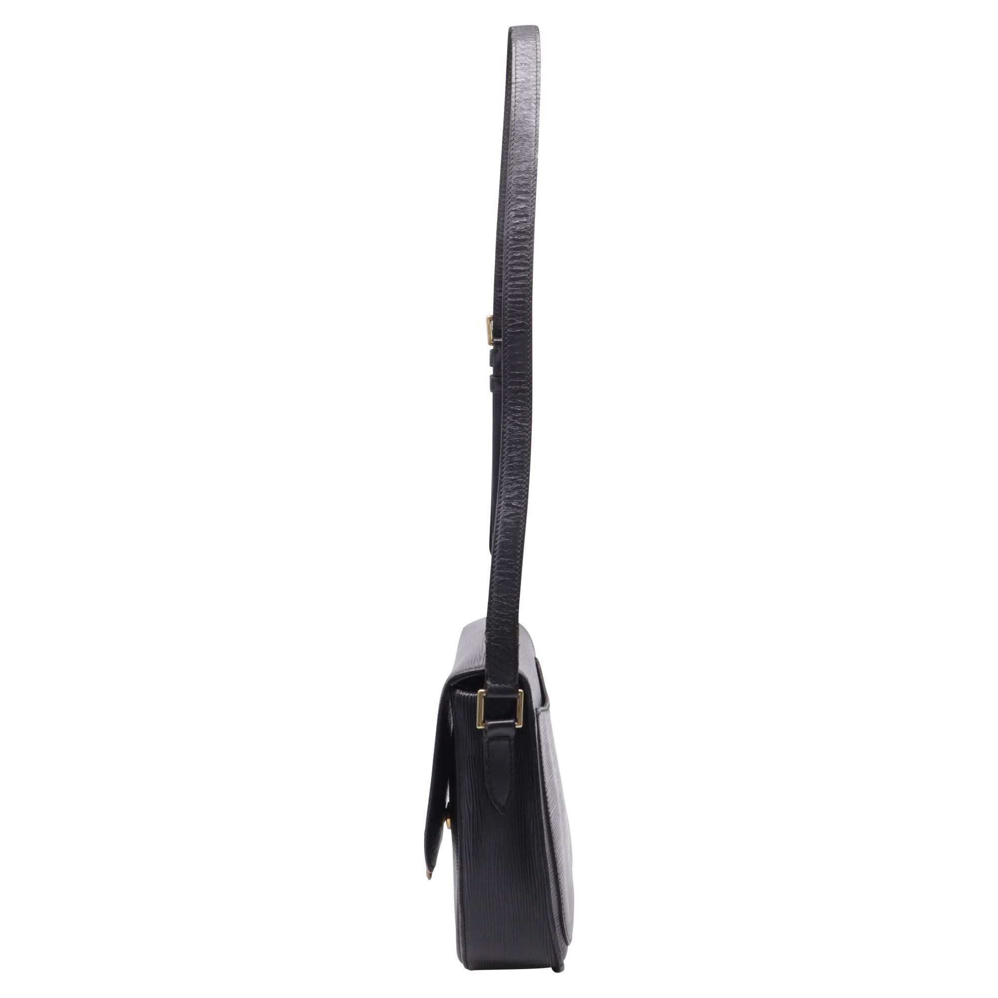 Louis Vuitton Louis Vuitton Saint Cloud GM Bag in Black Epi Leather Size ONE SIZE - 4 Thumbnail