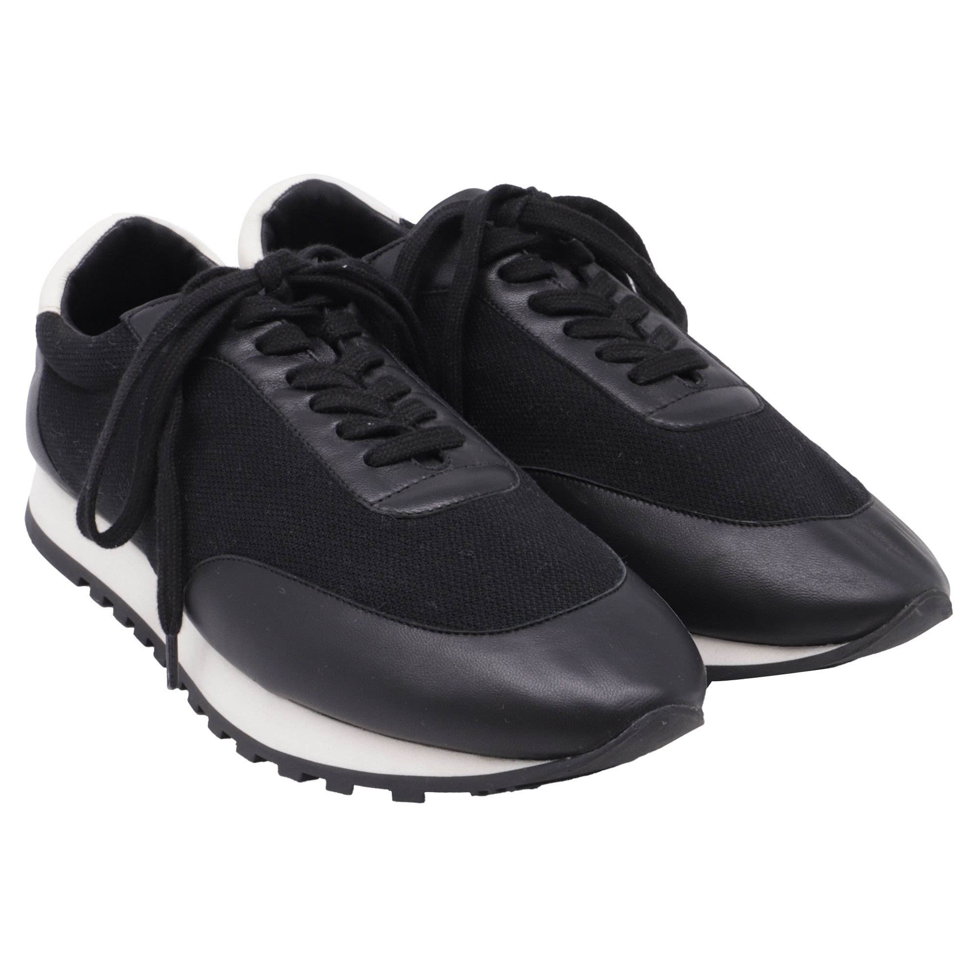 The Row The Row Owen Sneakers in Black Leather Size US 12 / IT 42 - 4 Thumbnail