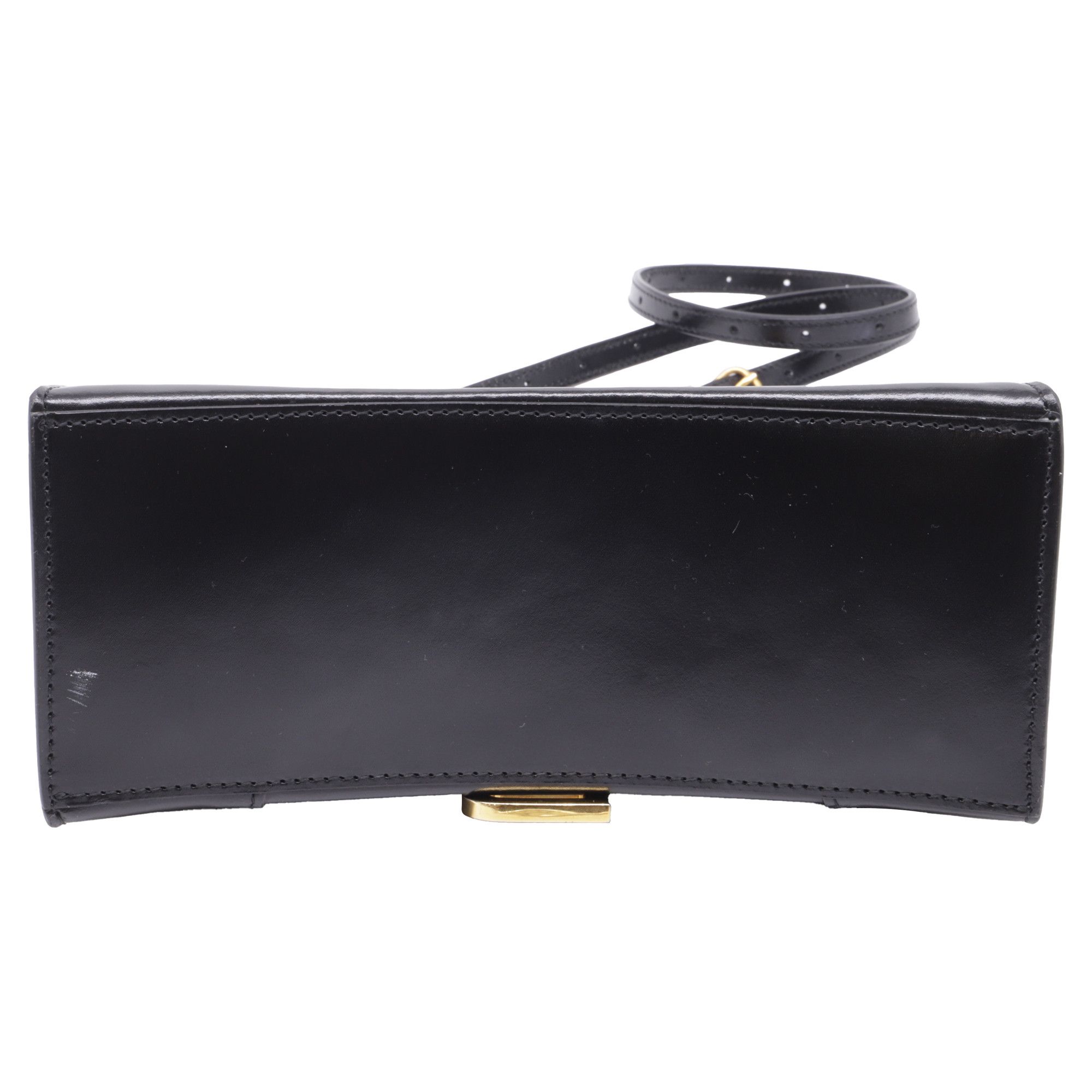 Balenciaga Balenciaga Hourglass Small Top Handle Bag in Black Leather Size ONE SIZE - 5 Thumbnail