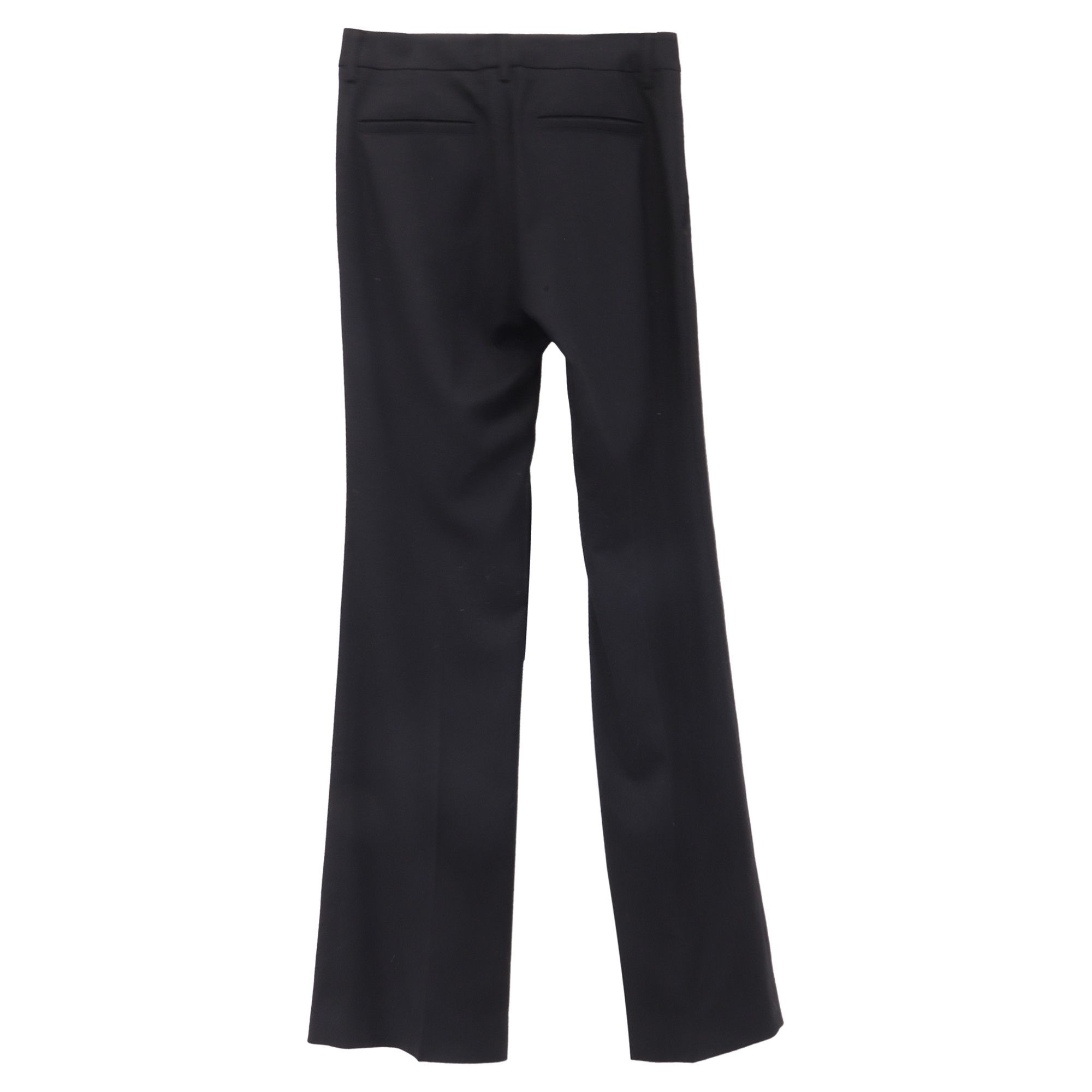 Gucci Gucci Horsebit Closure Straight-Leg Trousers in Black Wool Size 25" / US 0 / IT 36 - 2 Thumbnail