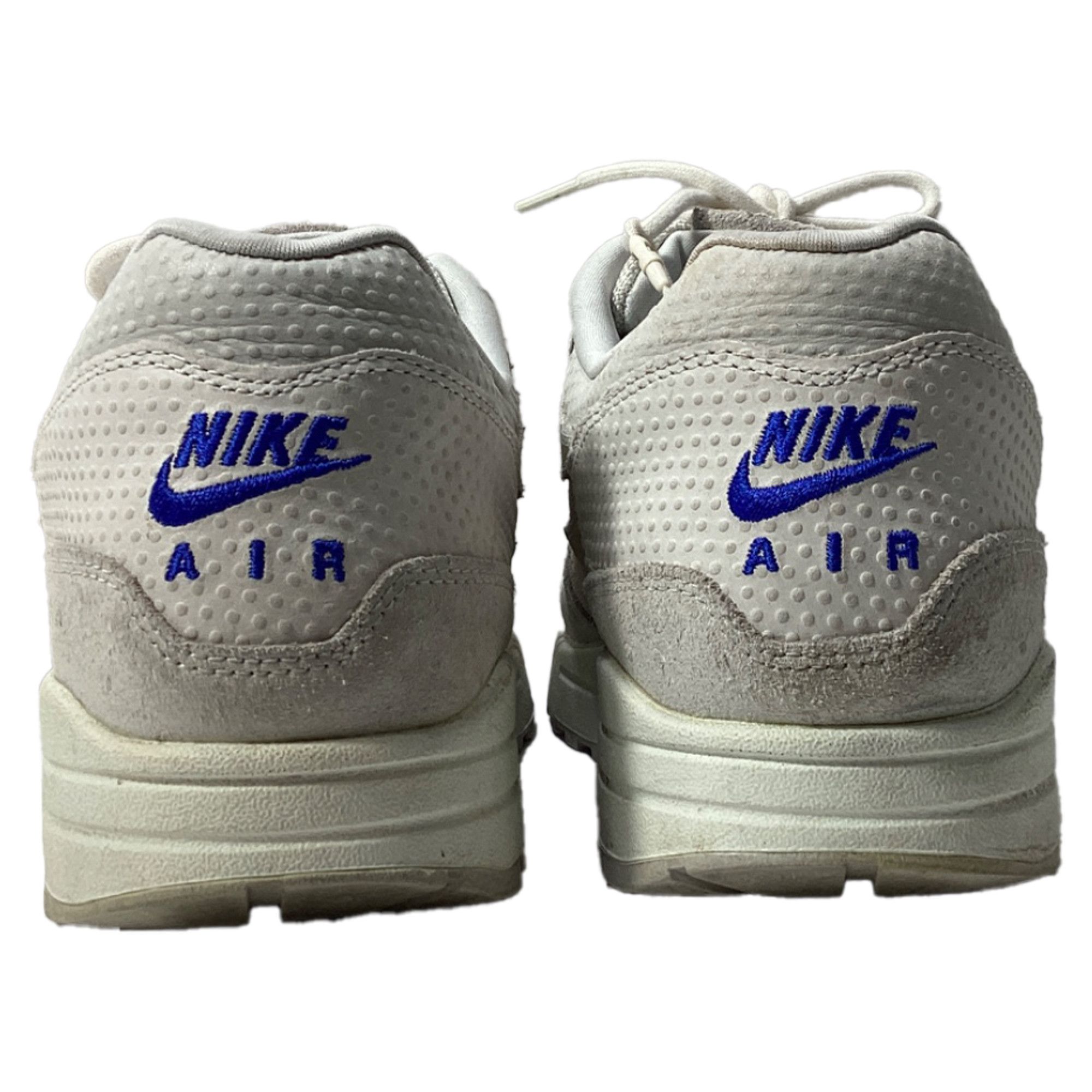 Nike Nike Air Max 1 Pure Platinum Racer Sneakers in White Suede Size US 11 / EU 44 - 3 Thumbnail