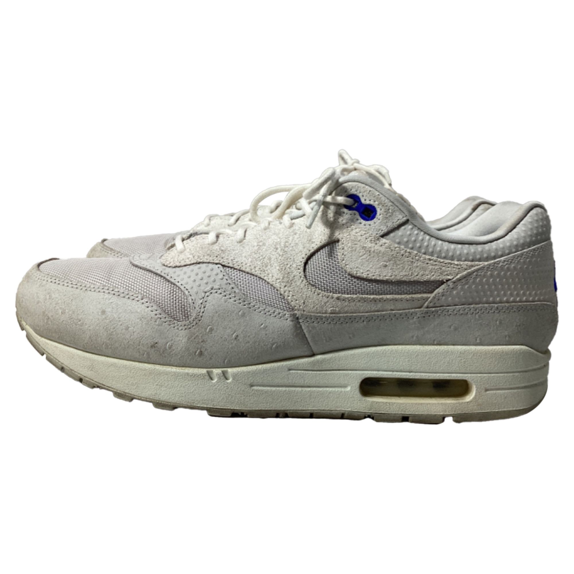 Nike Nike Air Max 1 Pure Platinum Racer Sneakers in White Suede Size US 11 / EU 44 - 4 Thumbnail