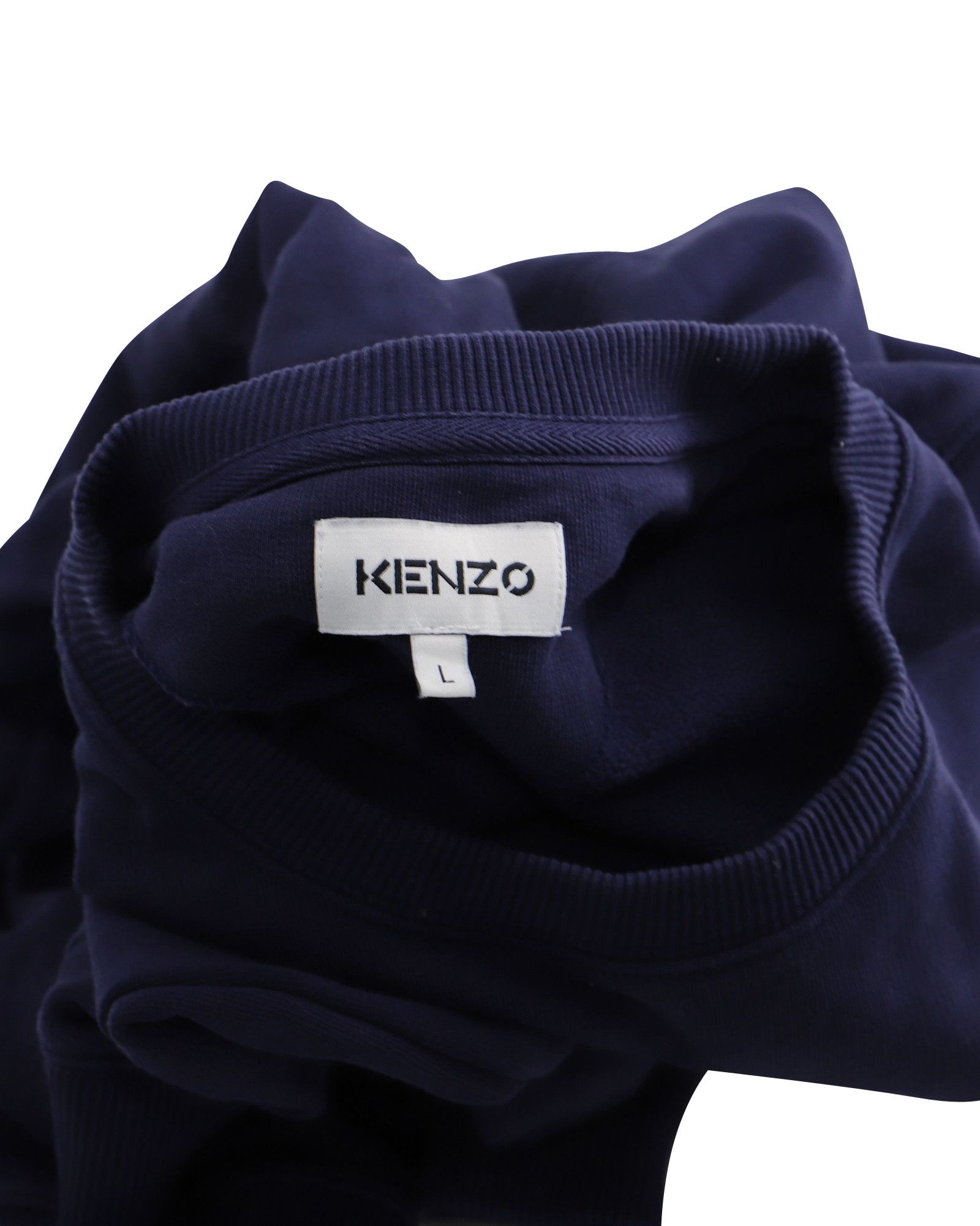 Kenzo Kenzo Tiger Embroidered Crewneck Sweatshirt in Navy Blue Cot Size US M / EU 48-50 / 2 - 3 Thumbnail