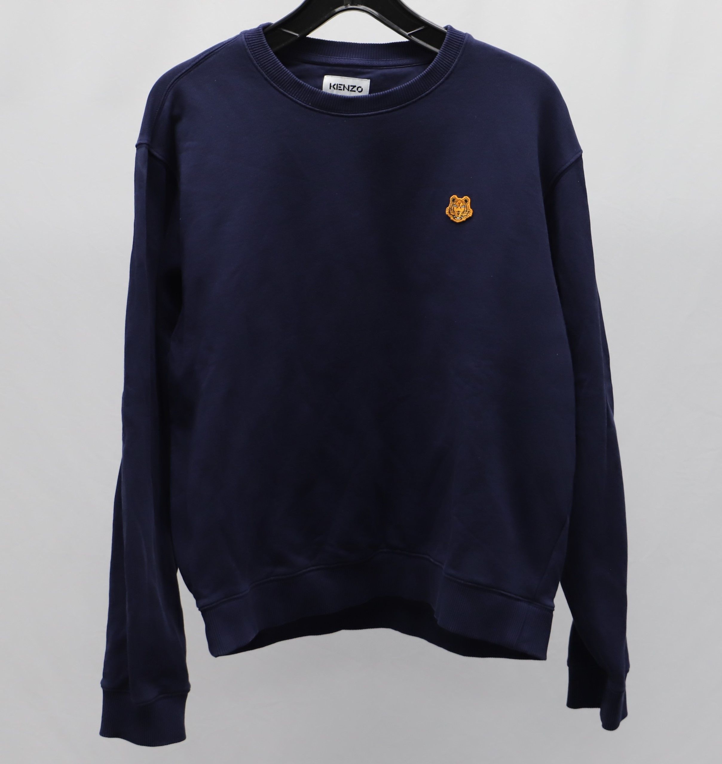 Kenzo Kenzo Tiger Embroidered Crewneck Sweatshirt in Navy Blue Cot Size US M / EU 48-50 / 2 - 4 Thumbnail