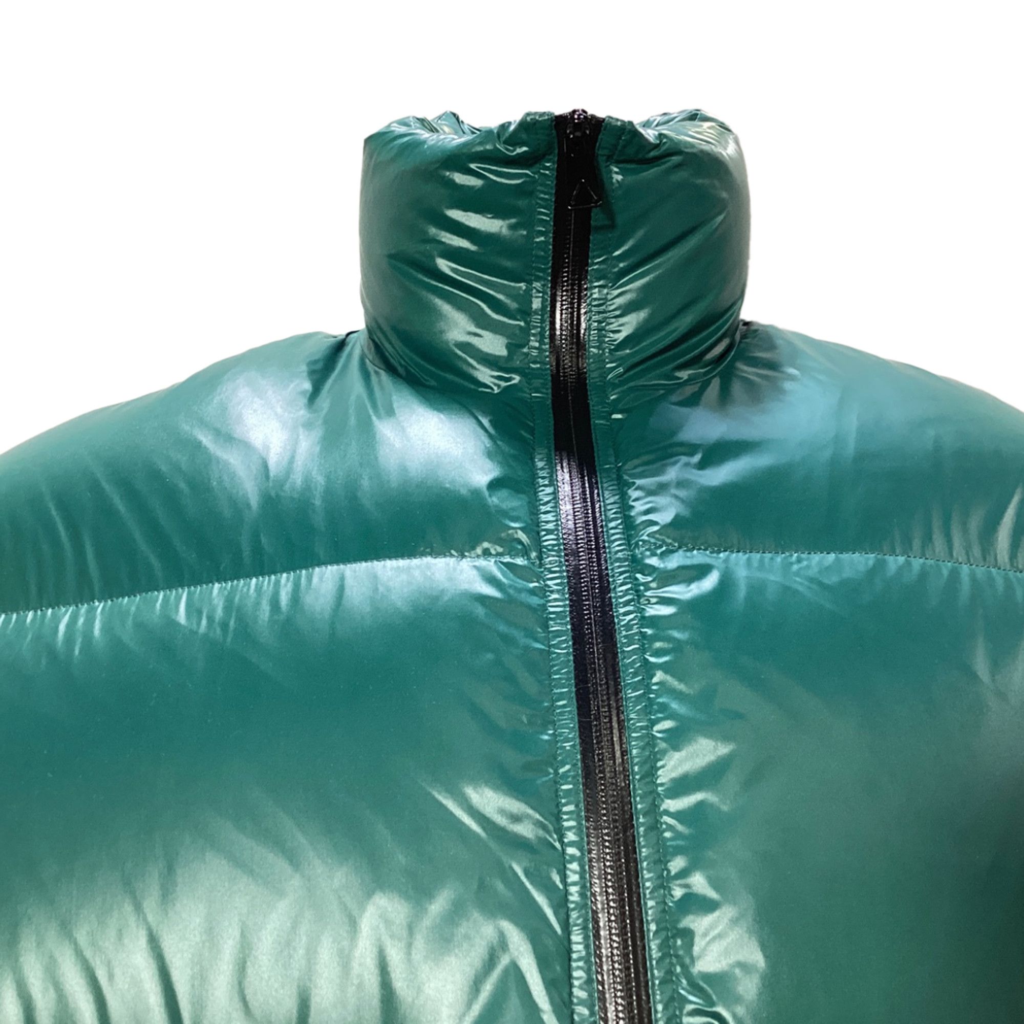 Bottega Veneta Bottega Veneta Puffer Coat in Green Polyamide Size US XS / EU 42 / 0 - 3 Thumbnail