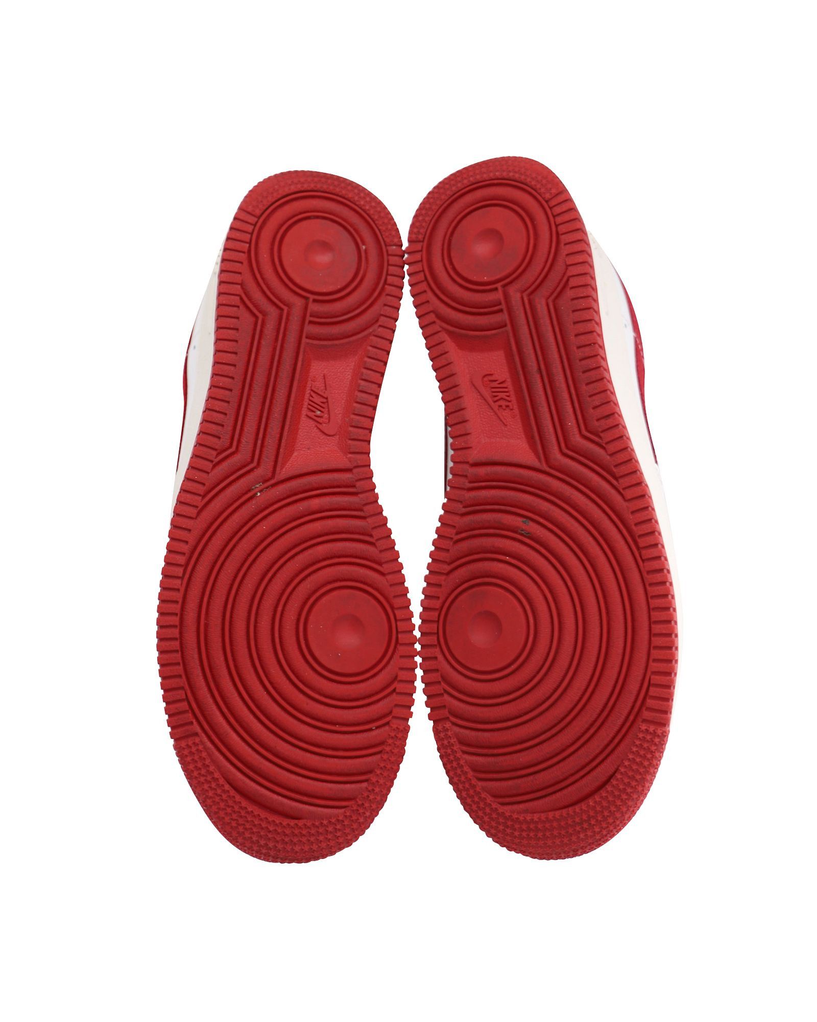 Nike Nike Air Force 1 High 'Nai Ke' Sneakers in White Red Leather Size US 7.5 / EU 40-41 - 5 Thumbnail